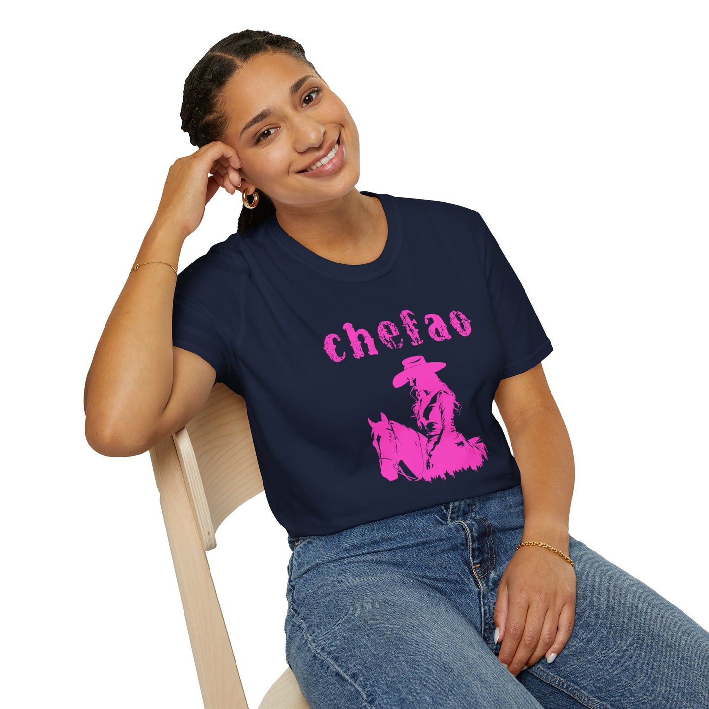 Chefao Cowgirl VIII, Unisex Softstyle T-Shirt