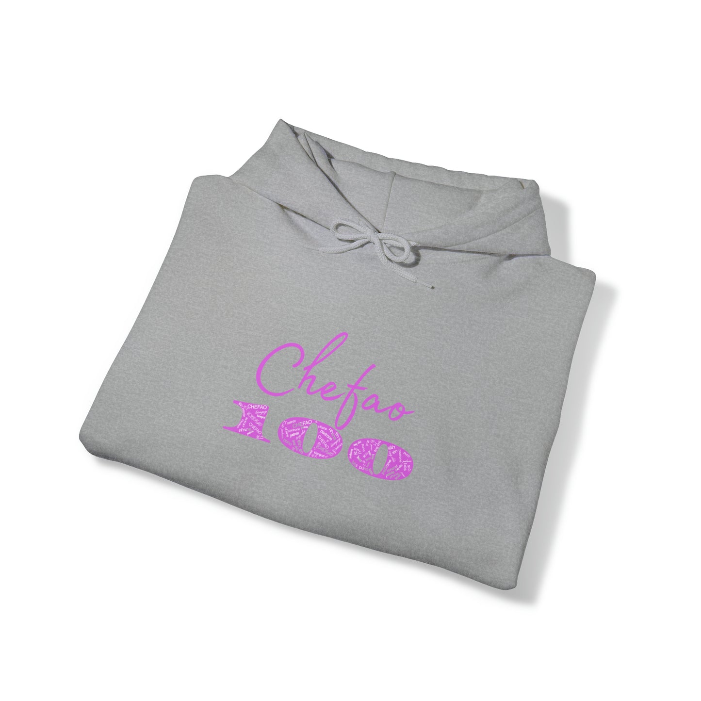 Chefao 100 I Pink, Unisex Heavy Blend™ Hooded Sweatshirt