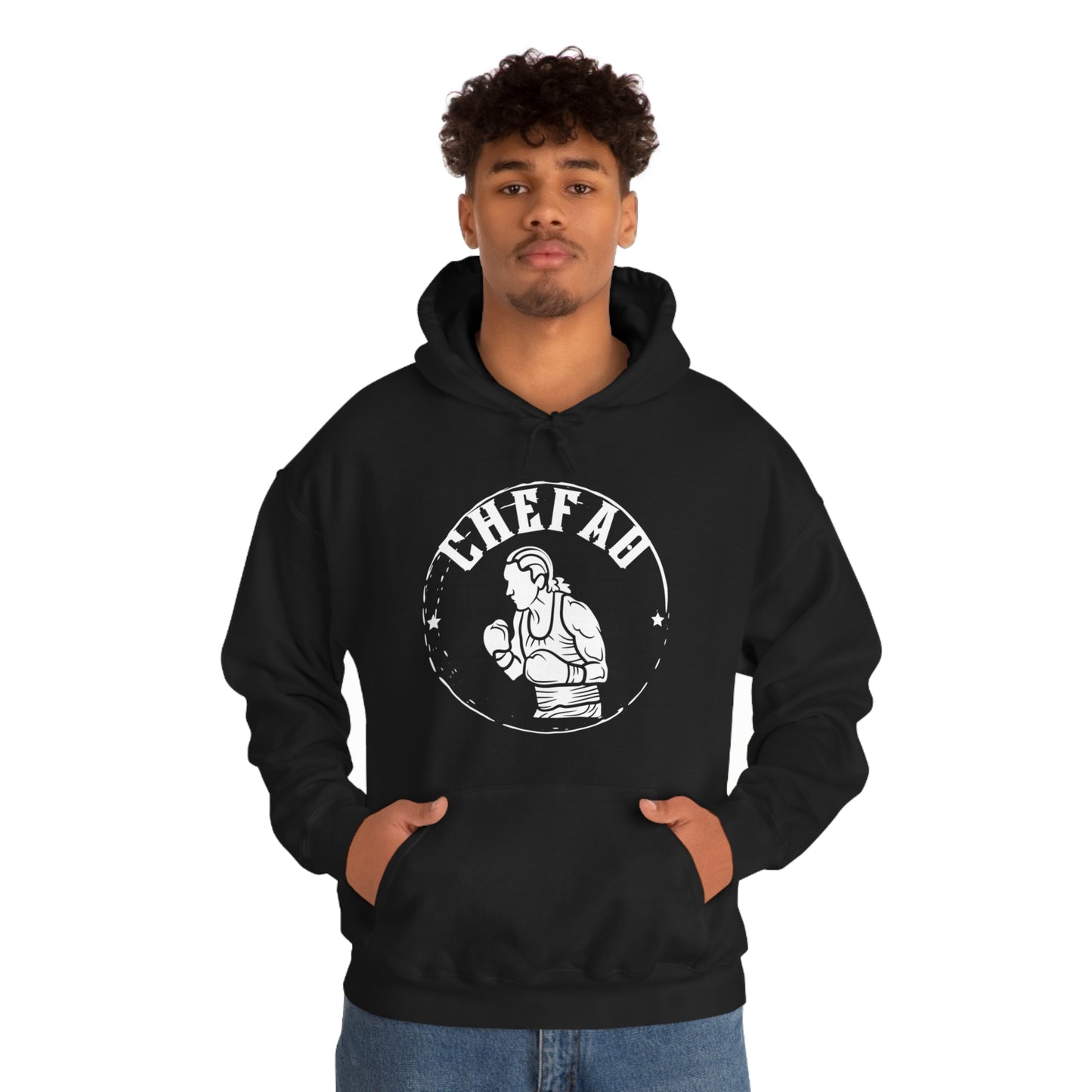 Chefao Boxer II, Unisex Heavy Blend Hooded Sweatshirt