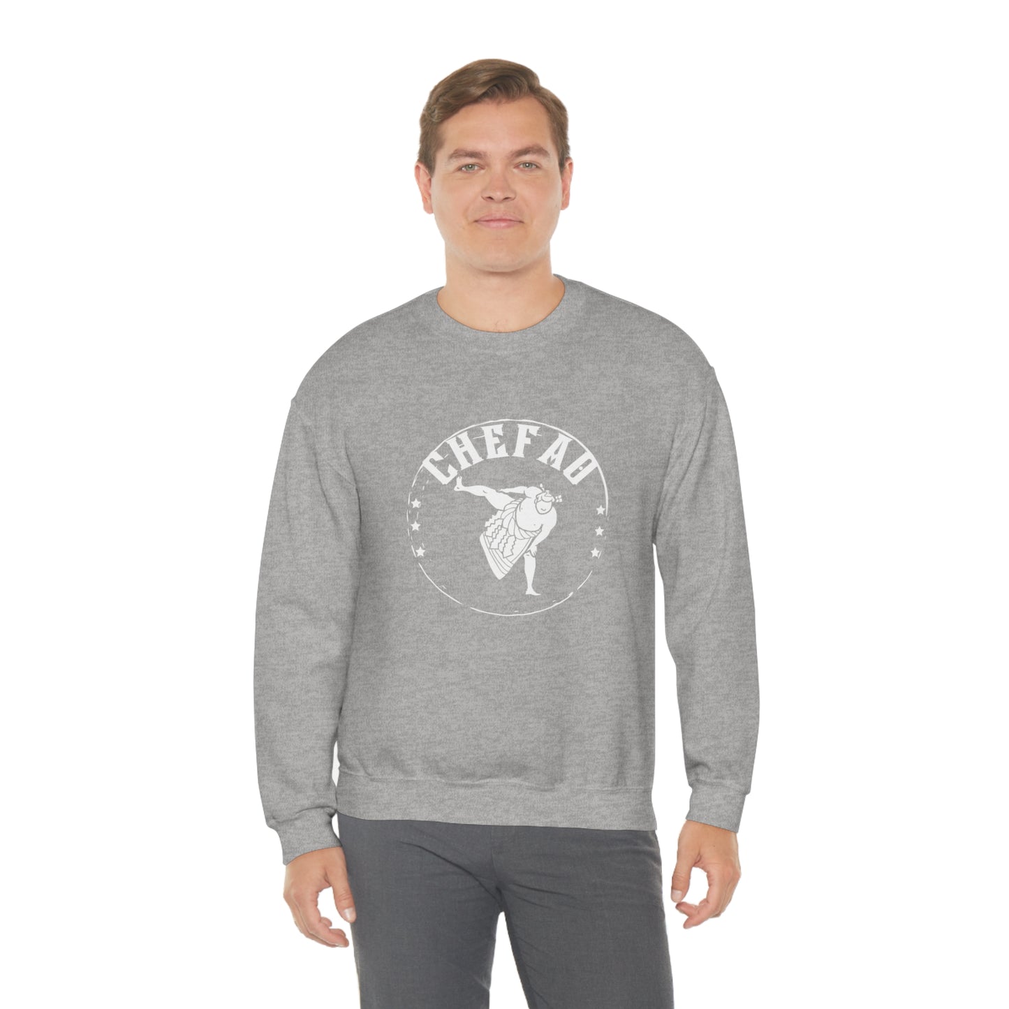 Chefao Sumo I, Unisex Heavy Blend Crewneck Sweatshirt