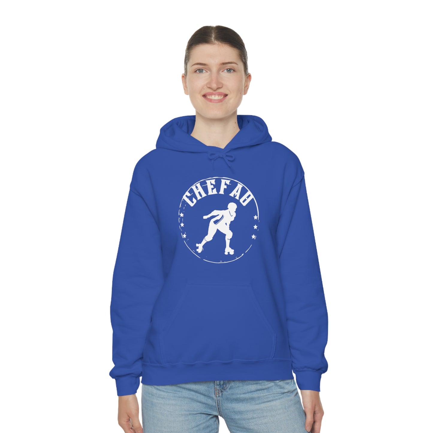 Chefao Roller Derby I, Unisex Heavy Blend Hooded Sweatshirt