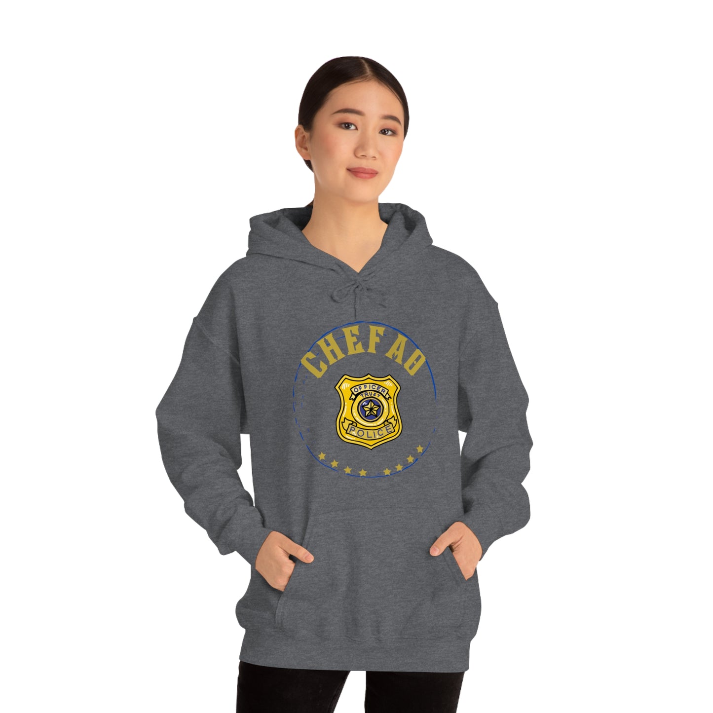 Chefao Police I, Unisex Heavy Blend Hooded Sweatshirt