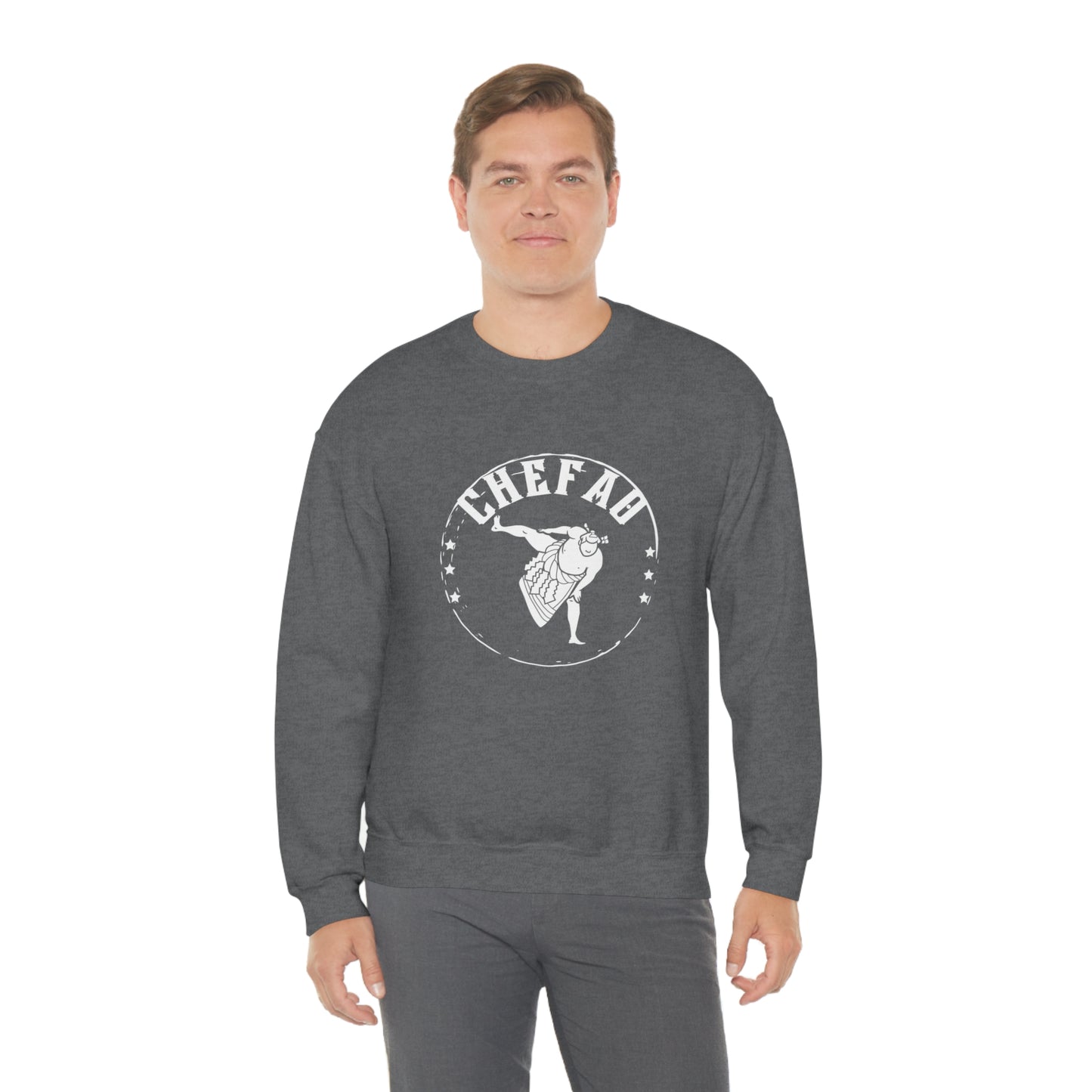 Chefao Sumo I, Unisex Heavy Blend Crewneck Sweatshirt