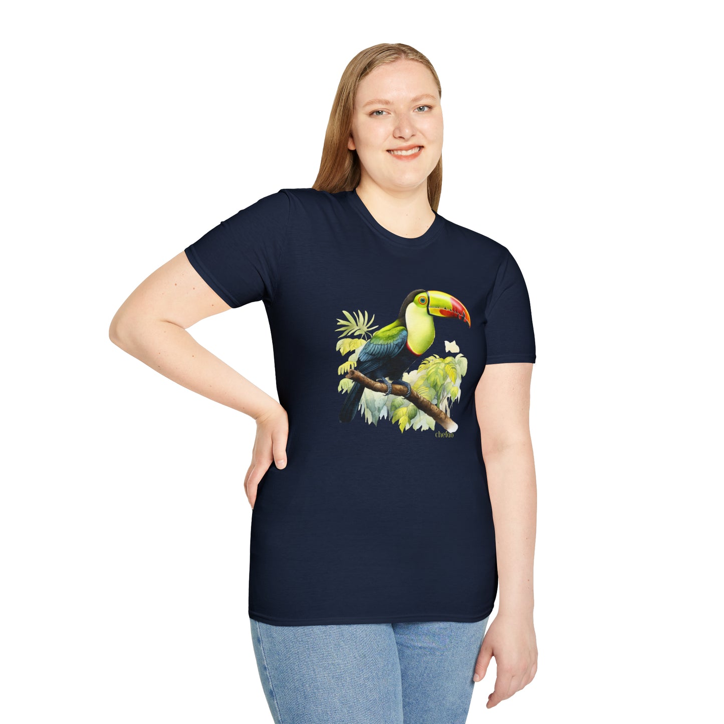 Keel Billed Toucan I,, Unisex Softstyle T-Shirt