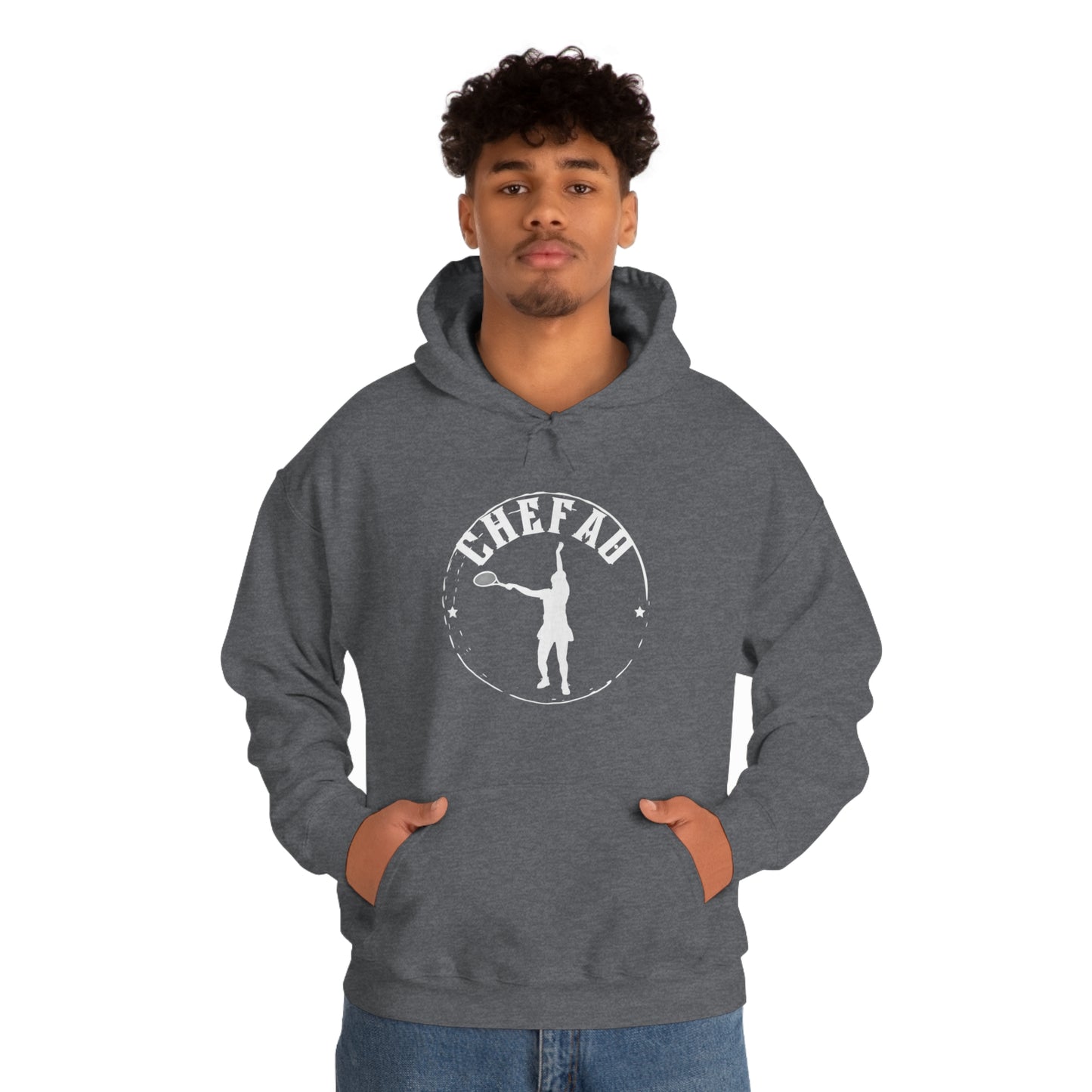 Chefao Tennis I, Unisex Heavy Blend Hooded Sweatshirt