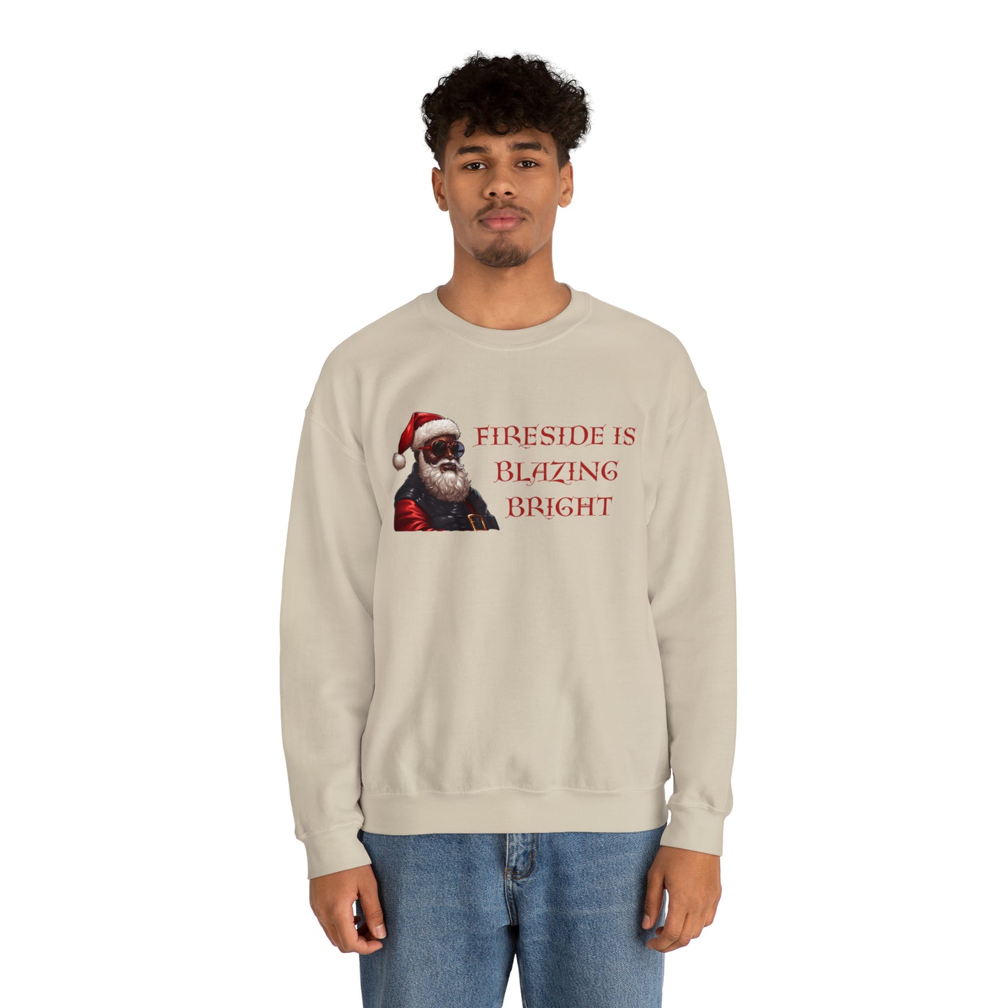 Fireside is Blazing Bright, Unisex Heavy Blend Crewneck Sweatshirt