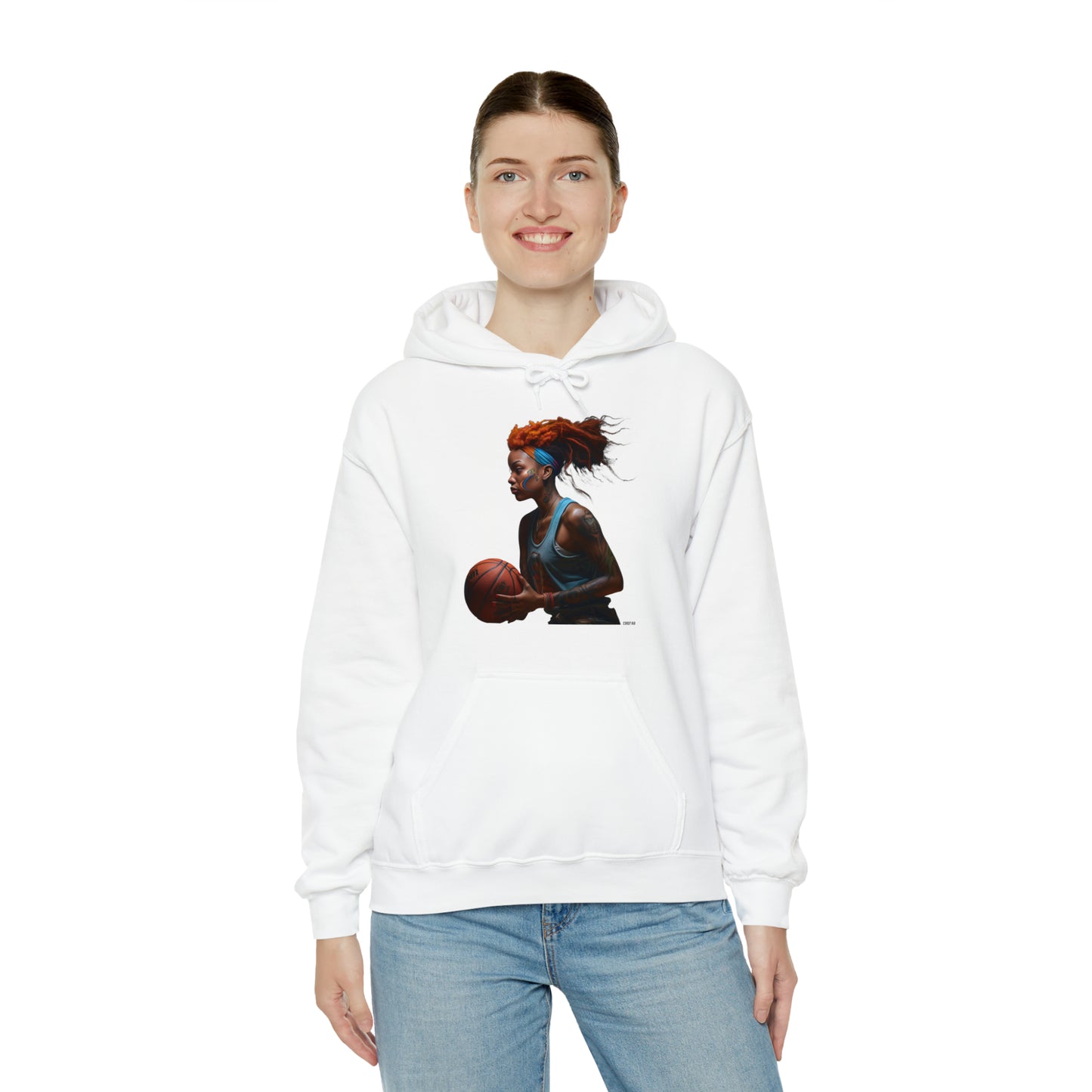 Basketball Flair, Unisex Heavy Blend Hooded Sweatshirt