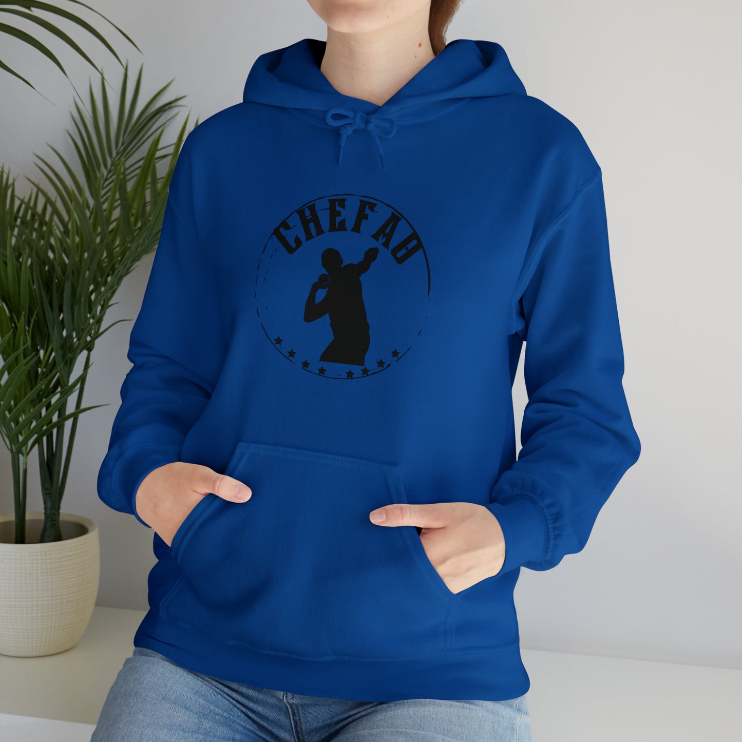 Chefao Shot Put I, Unisex Heavy Blend Hooded Sweatshirt