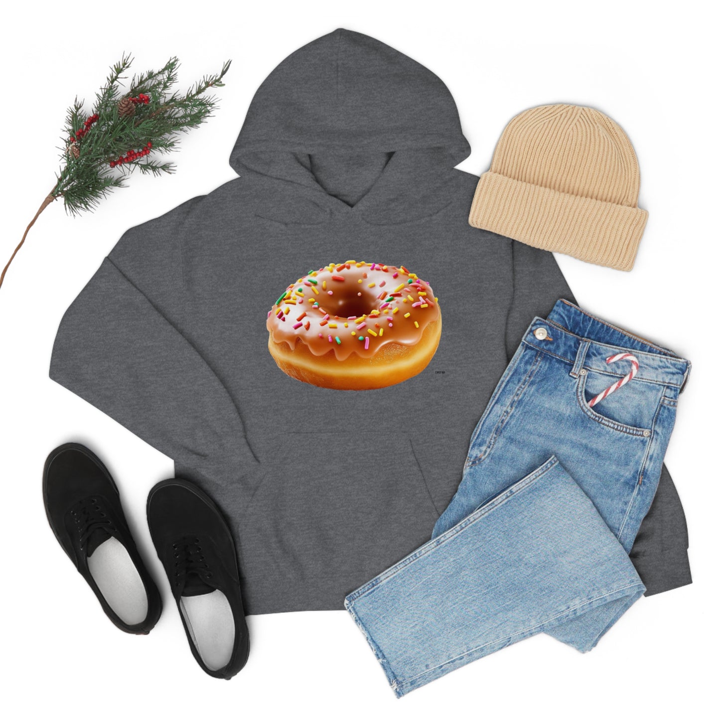 Sprinkled Donut, Unisex Heavy Blend Hooded Sweatshirt