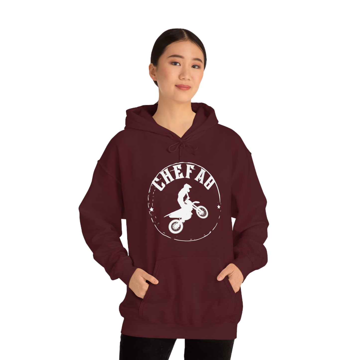 Chefao Motorcross I, Unisex Heavy Blend Hooded Sweatshirt