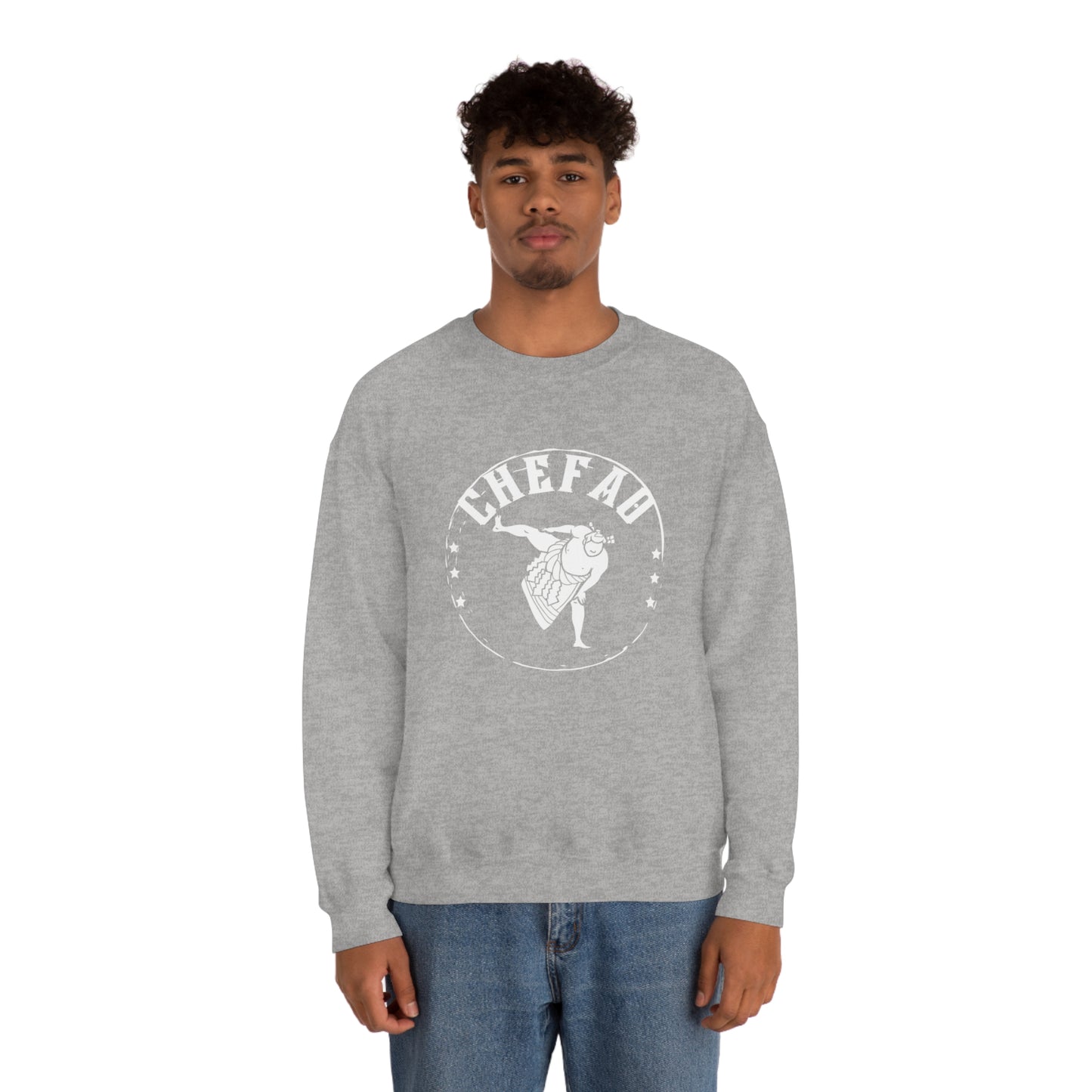 Chefao Sumo I, Unisex Heavy Blend Crewneck Sweatshirt