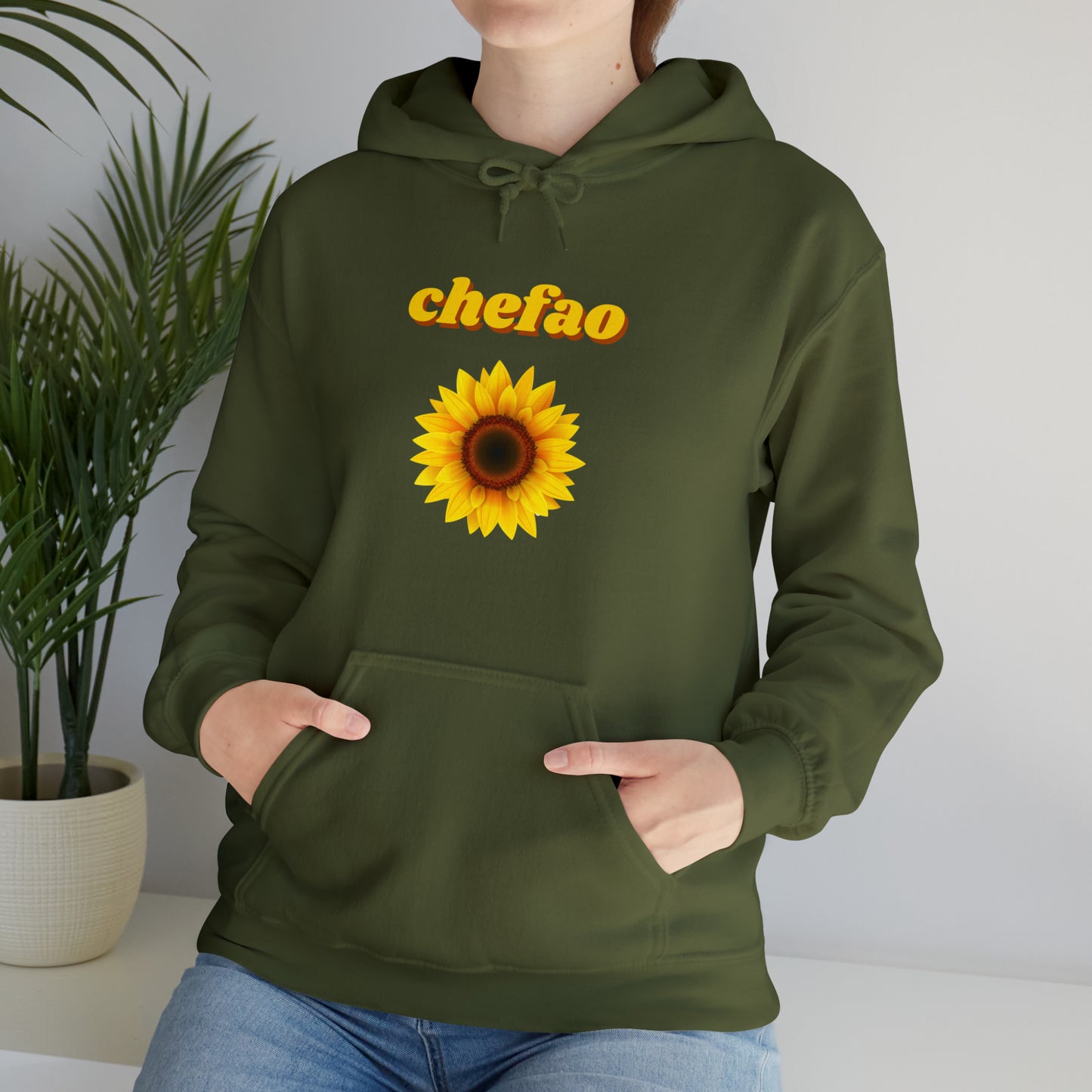 Chefao Sunflower I, Unisex Heavy Blend Hooded Sweatshirt