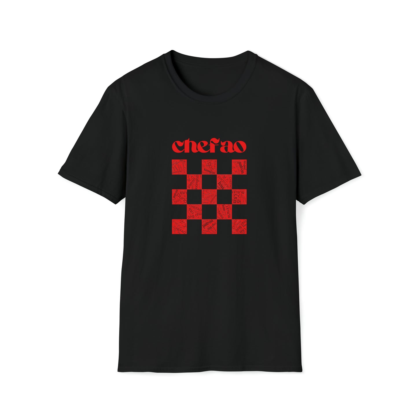 Chefao Checkered I, Unisex Softstyle T-Shirt