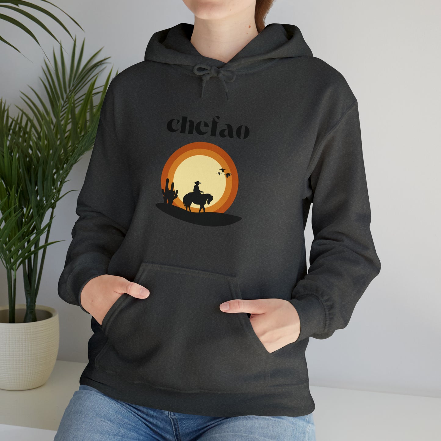 Chefao Cowboy VI, Unisex Heavy Blend Hooded Sweatshirt