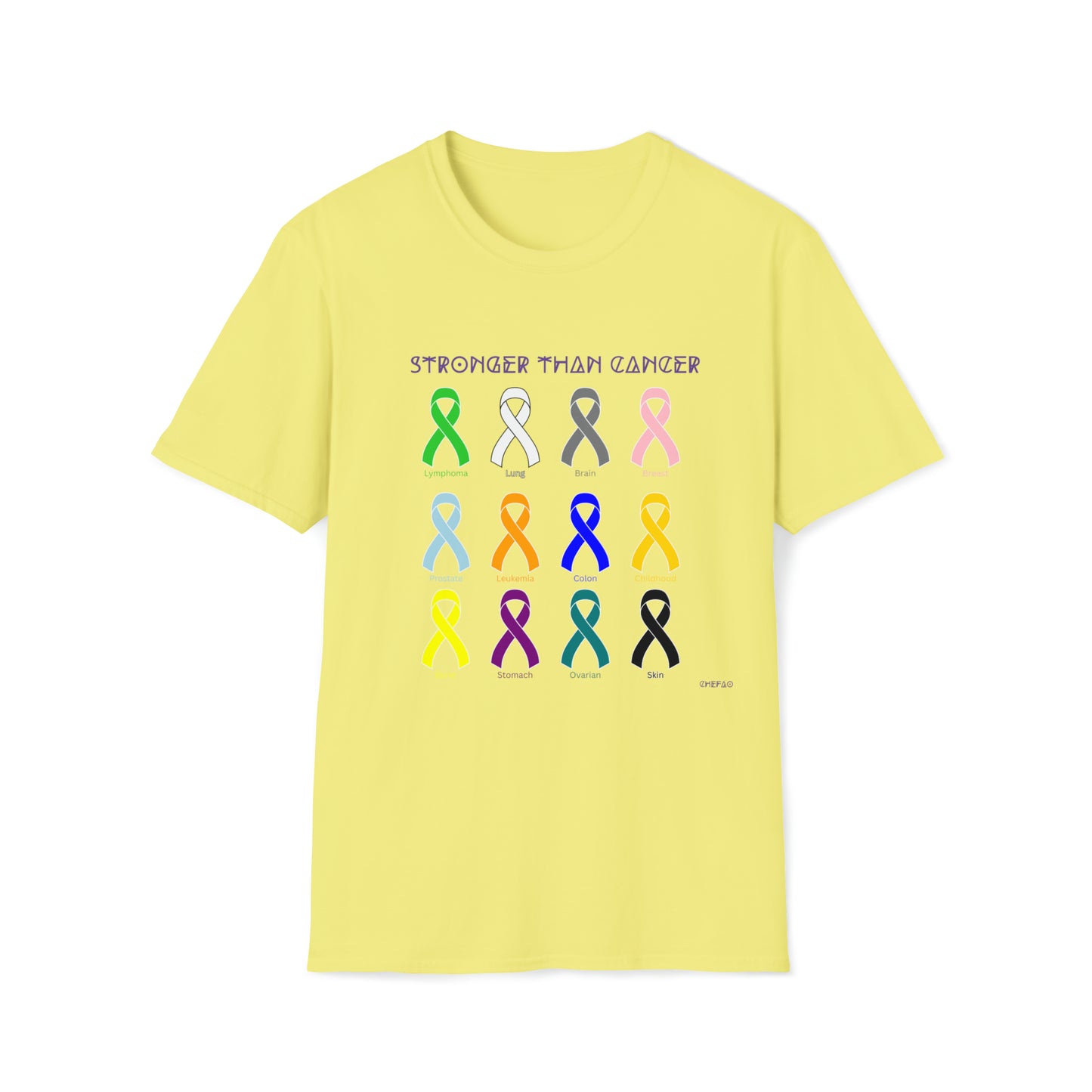 Chefao Stronger Than Cancer I, Unisex Softstyle T-Shirt