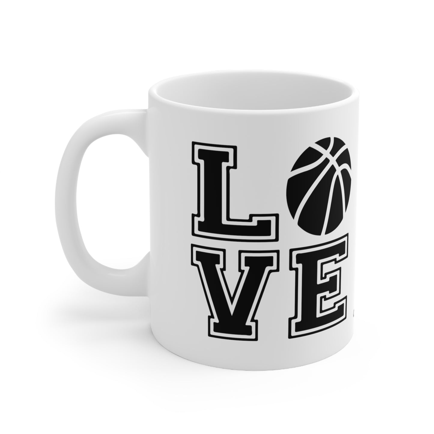 Chefao Love Basketball I, White Coffee Mug, 11oz