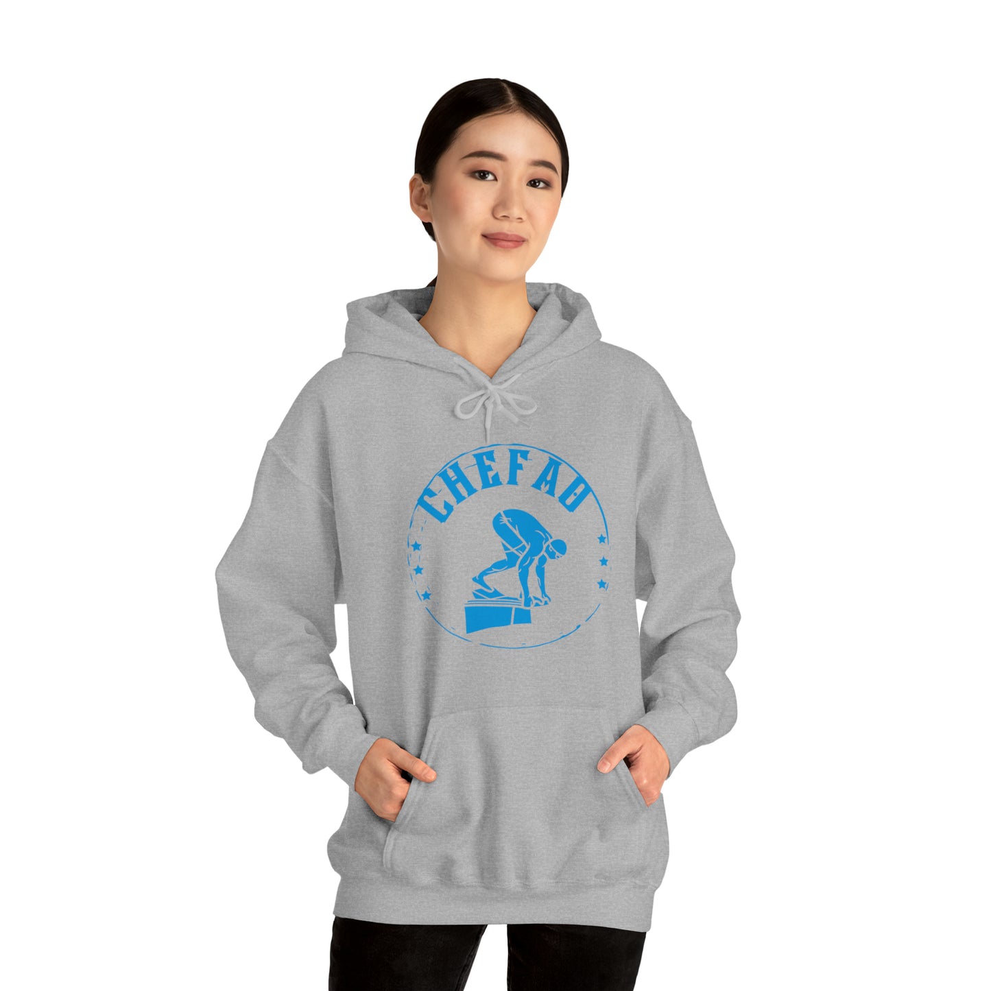 Chefao Swimmer I, Unisex Heavy Blend Hooded Sweatshirt