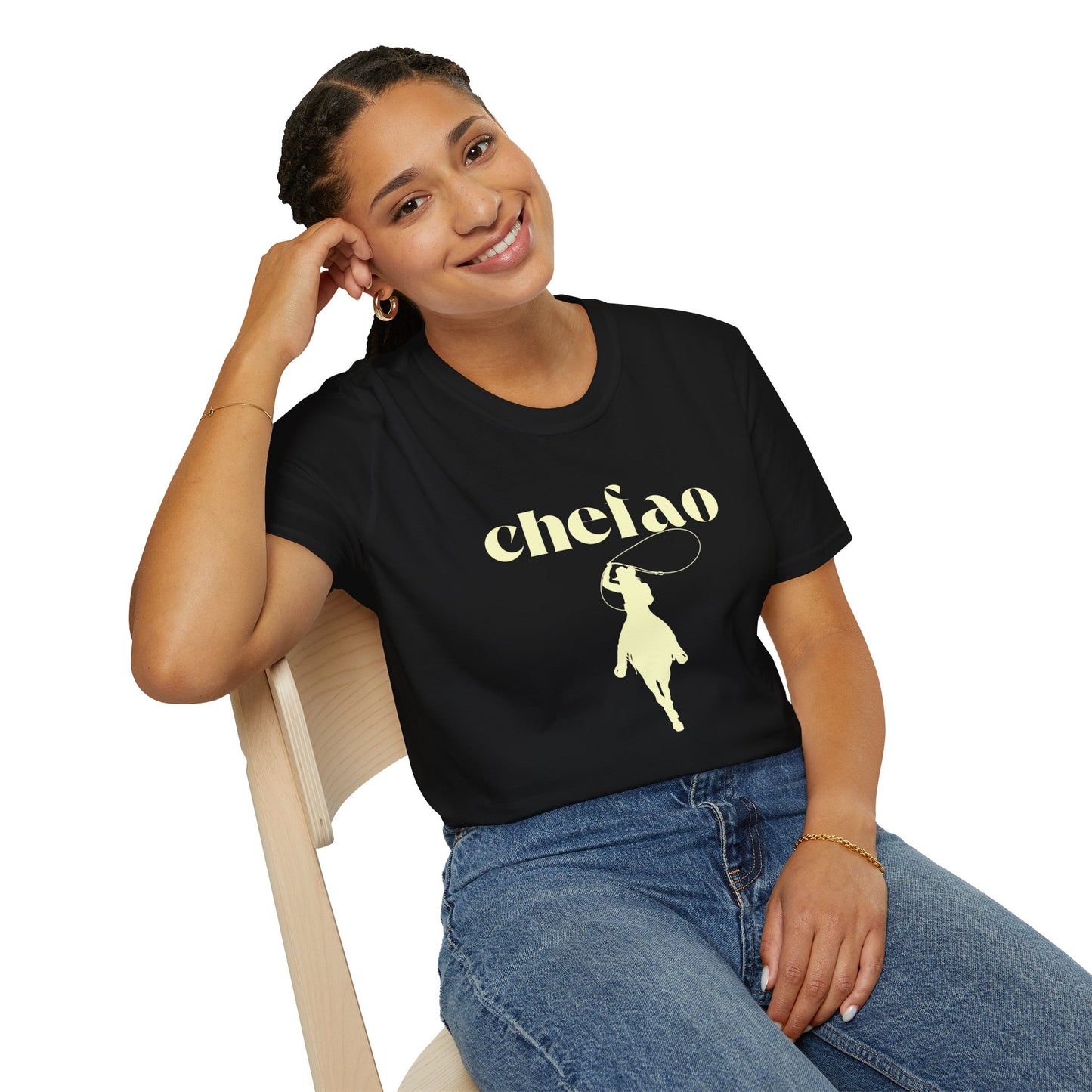 Chefao Cowgirl II, Unisex Softstyle T-Shirt