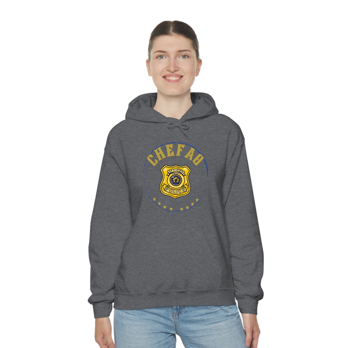 Chefao Police I, Unisex Heavy Blend Hooded Sweatshirt