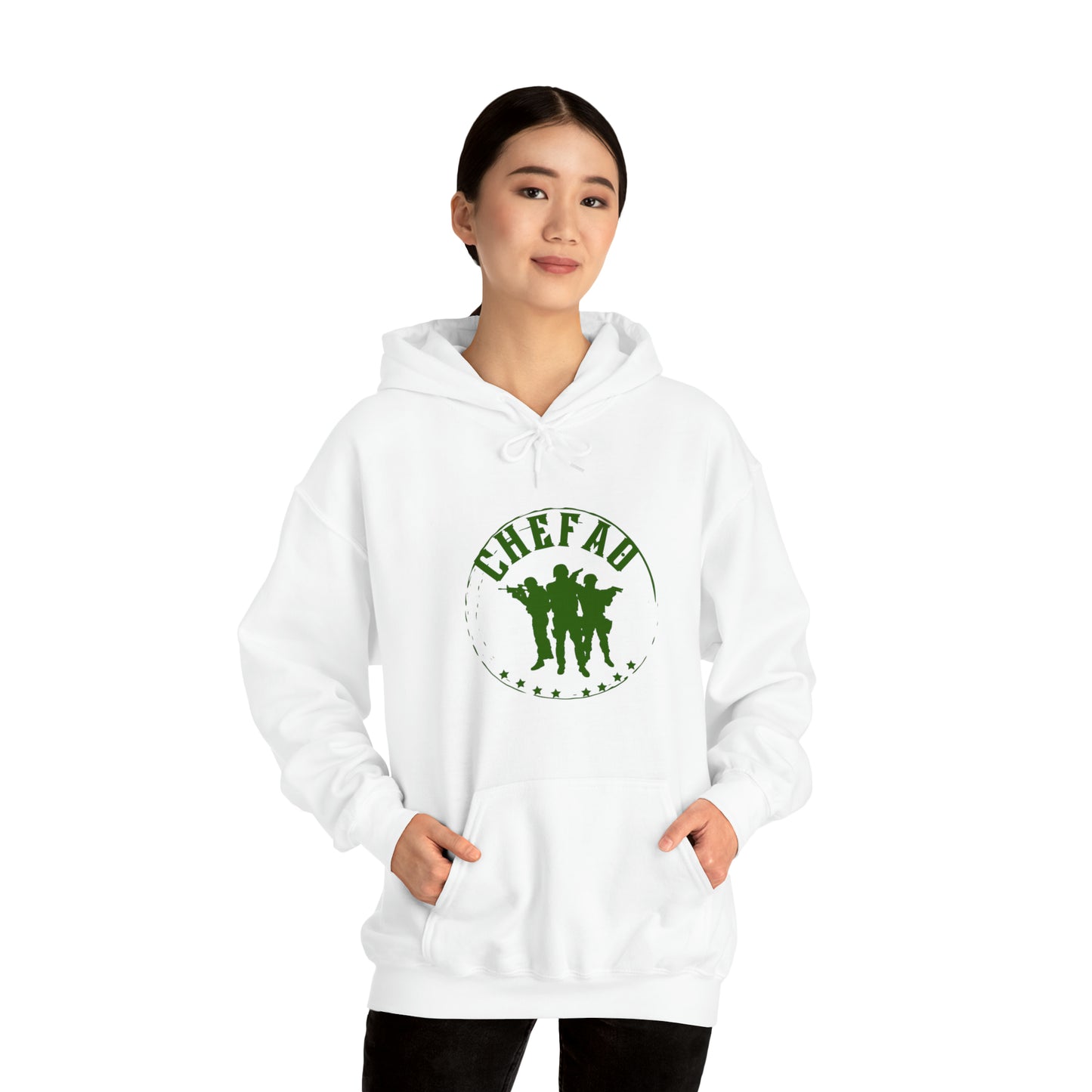 Chefao Military I, Unisex Heavy Blend Hooded Sweatshirt