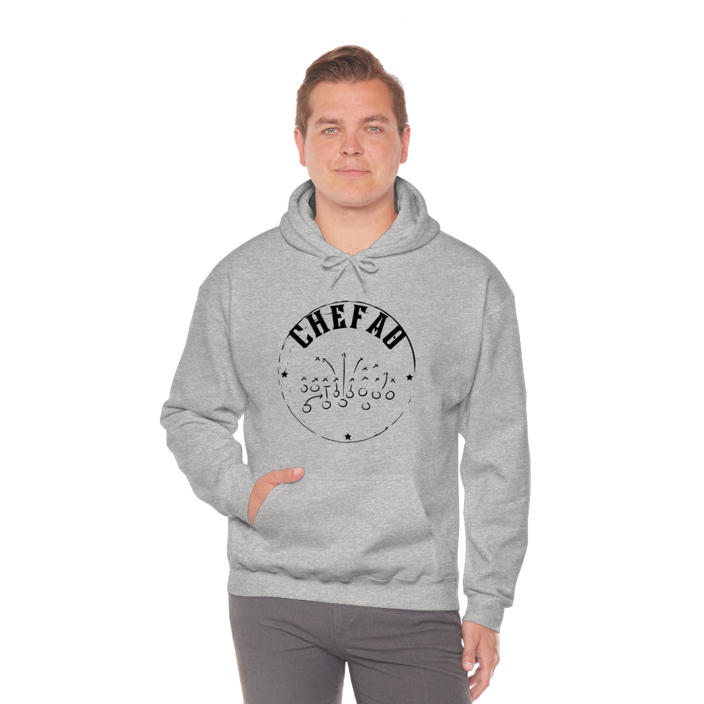 Chefao Football I, Unisex Heavy Blend Hooded Sweatshirt