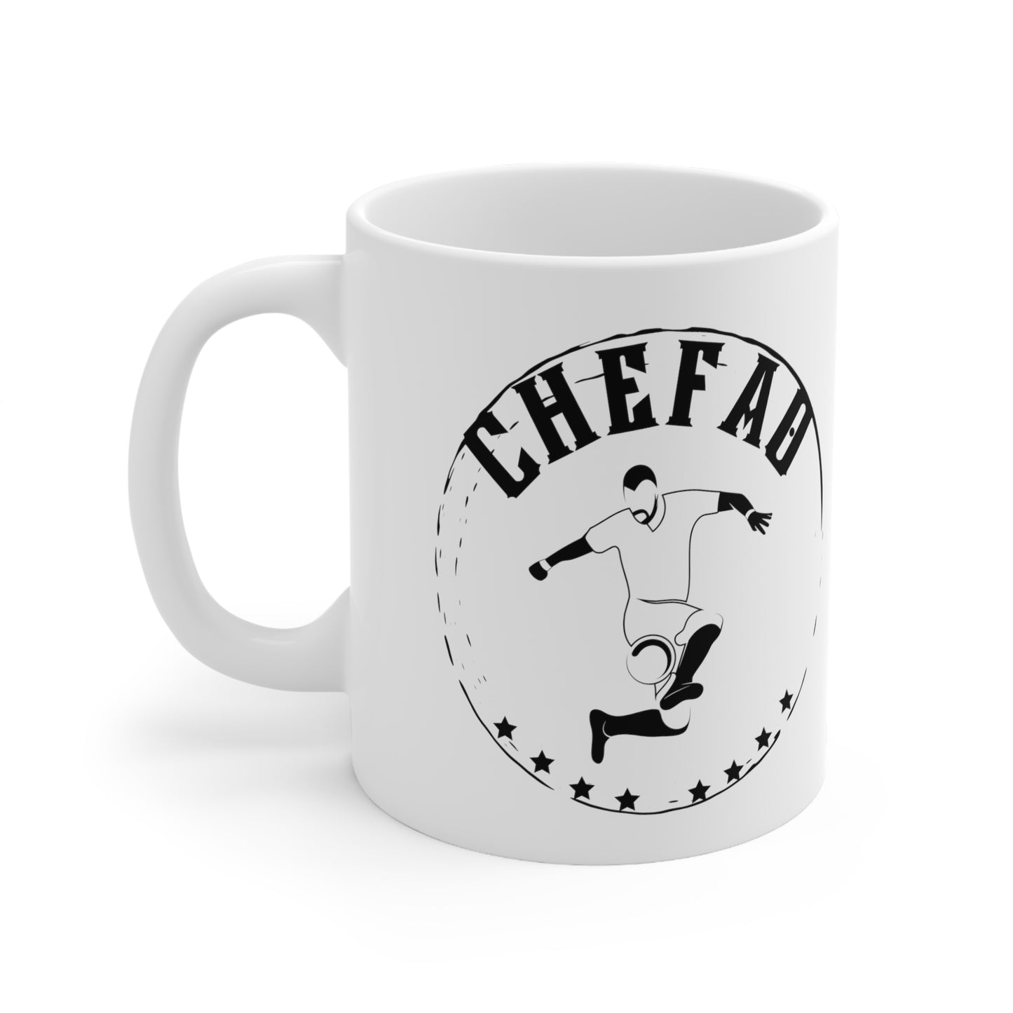 Chefao Soccer IIl, White Coffee Mug 11oz