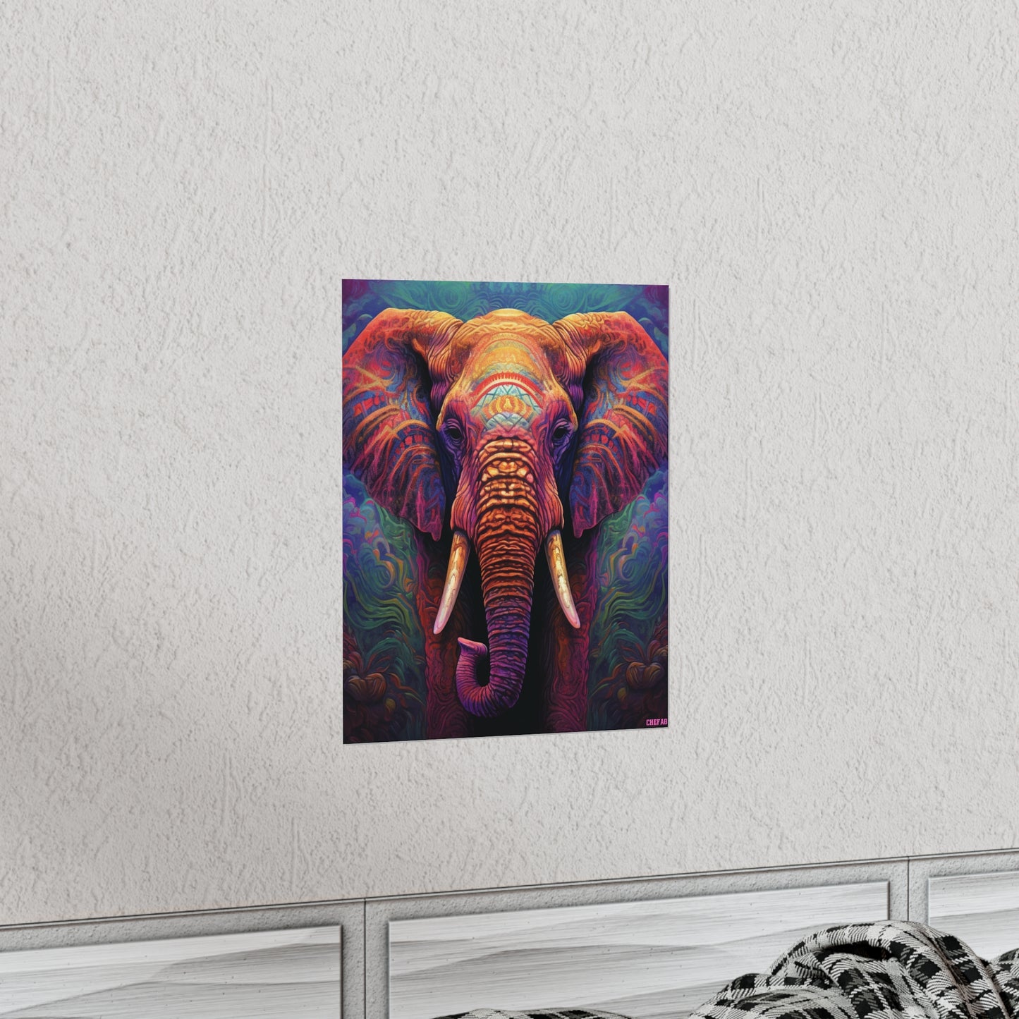 Festive Elephant, Premium Matte Vertical Posters