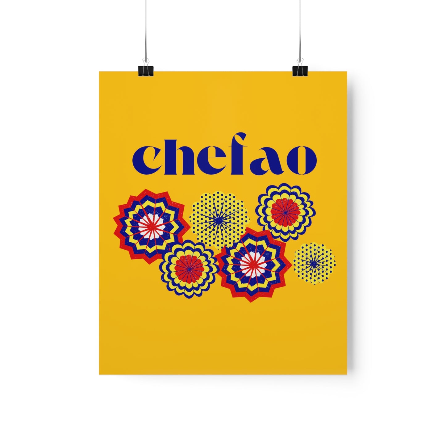 Chefao Paper Fans I, Premium Matte Vertical Posters