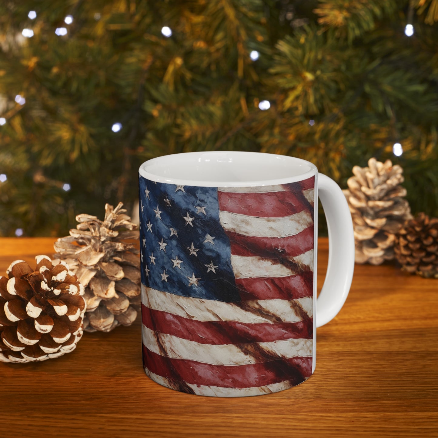 American Flag coffee mug, 11oz