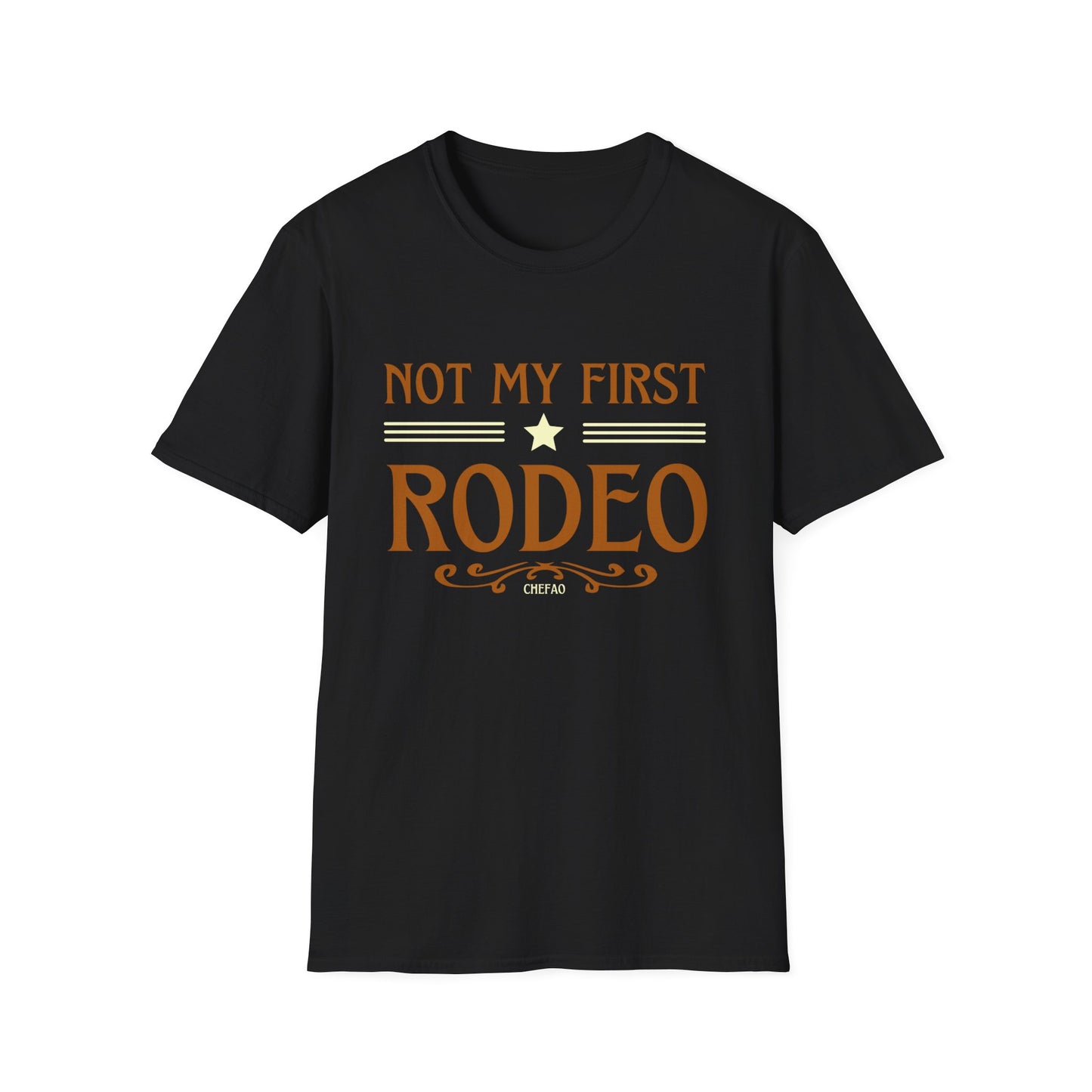 Not My First Rodeo, Unisex Softstyle T-Shirt