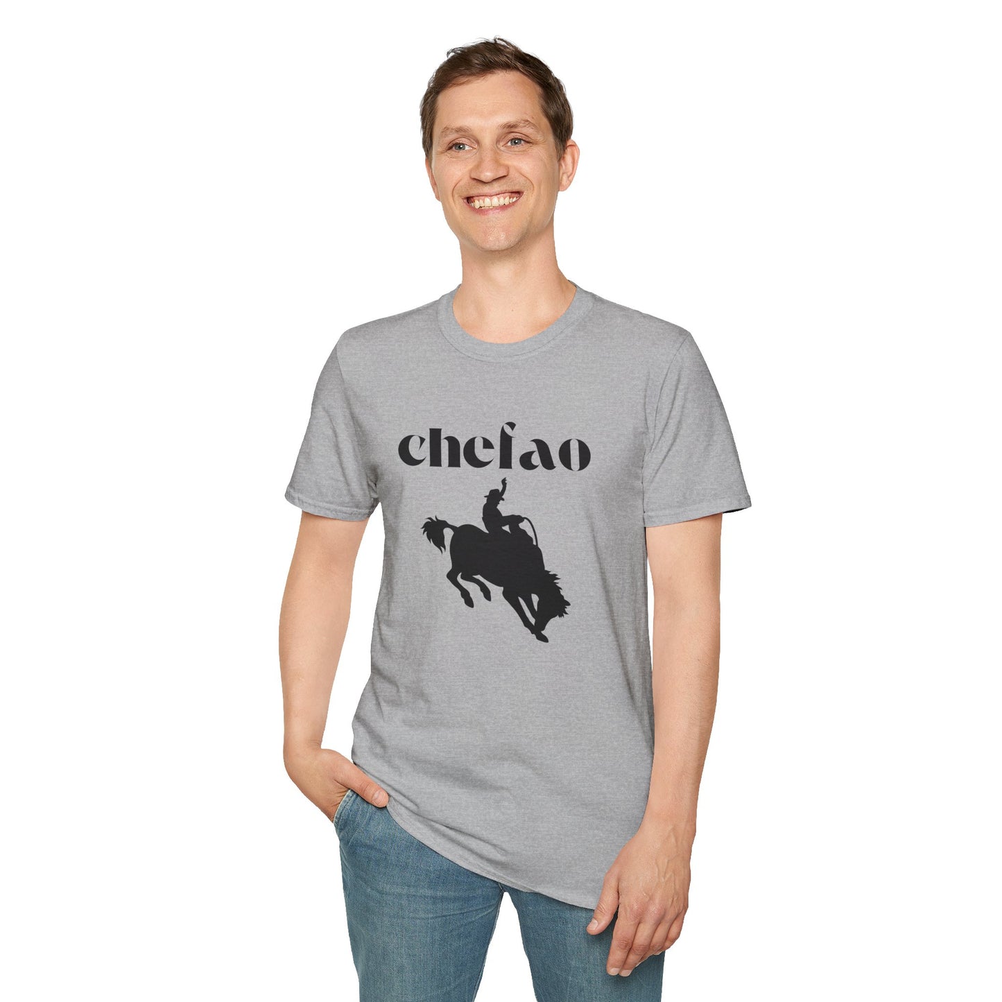 Chefao Cowboy X, Unisex Softstyle T-Shirt