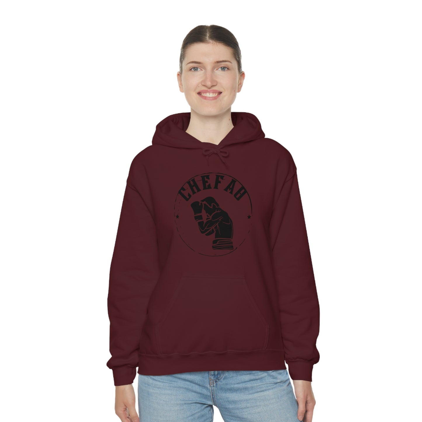 Chefao Boxer I, Unisex Heavy Blend Hooded Sweatshirt