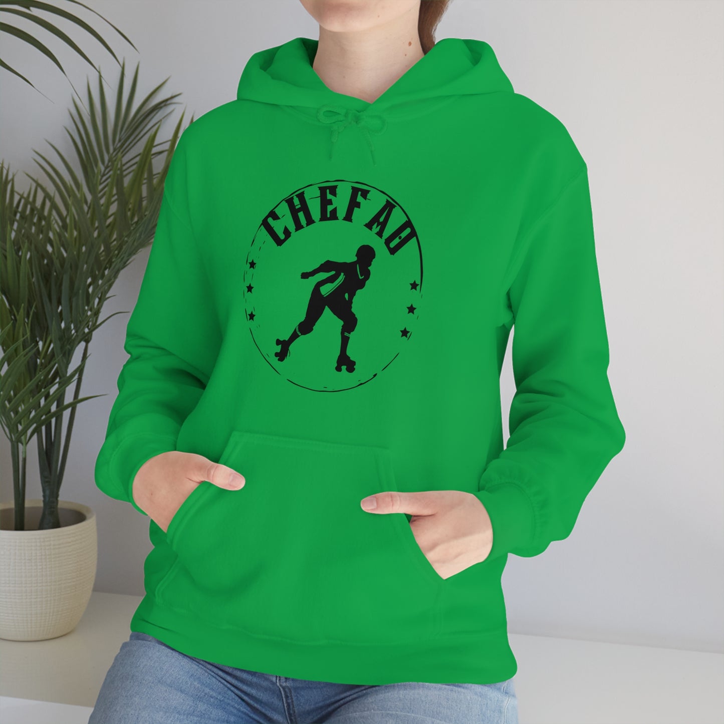 Chefao Roller Derby I, Unisex Heavy Blend Hooded Sweatshirt