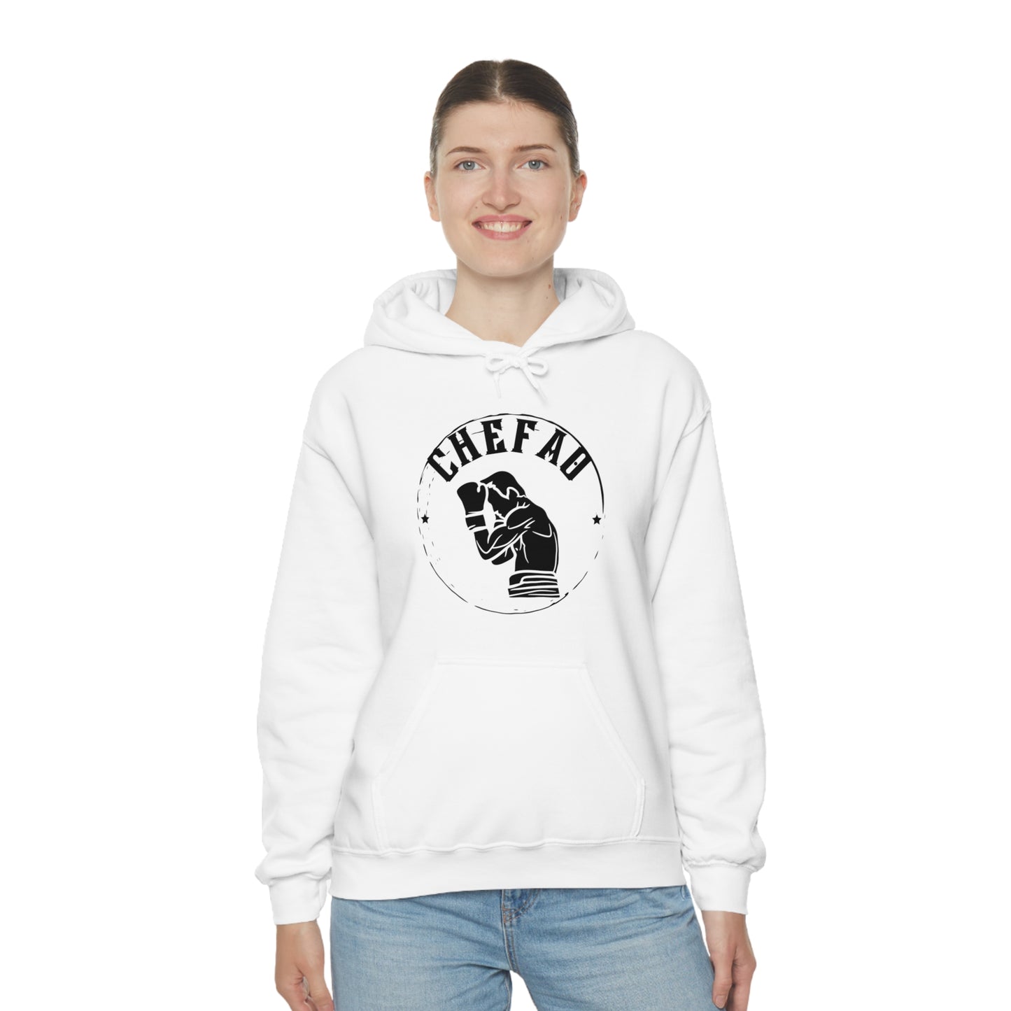 Chefao Boxer I, Unisex Heavy Blend Hooded Sweatshirt