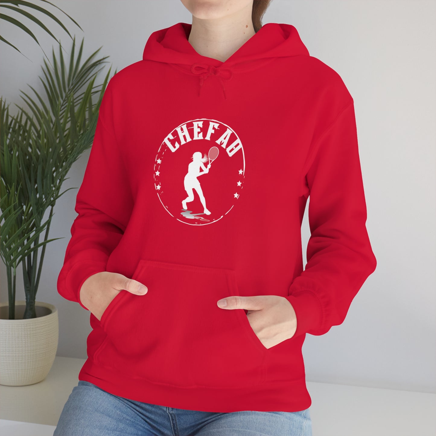 Chefao Tennis III, Unisex Heavy Blend Hooded Sweatshirt