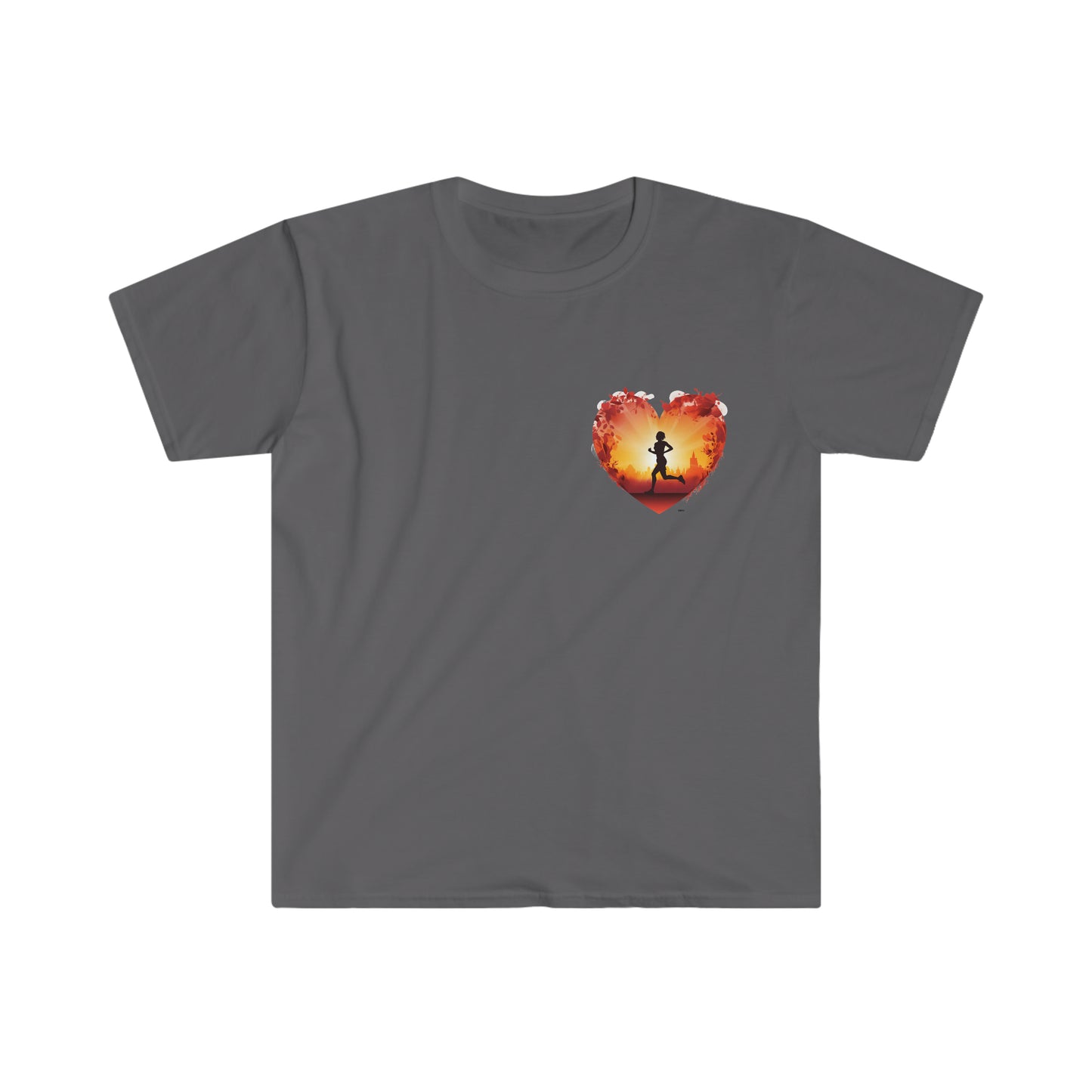 Runner at Heart, Unisex Softstyle T-Shirt