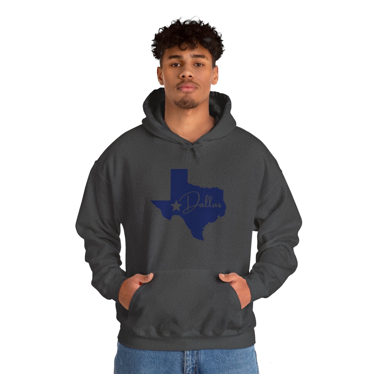 Chefao Dallas, Texas I, Unisex Heavy Blend Hooded Sweatshirt