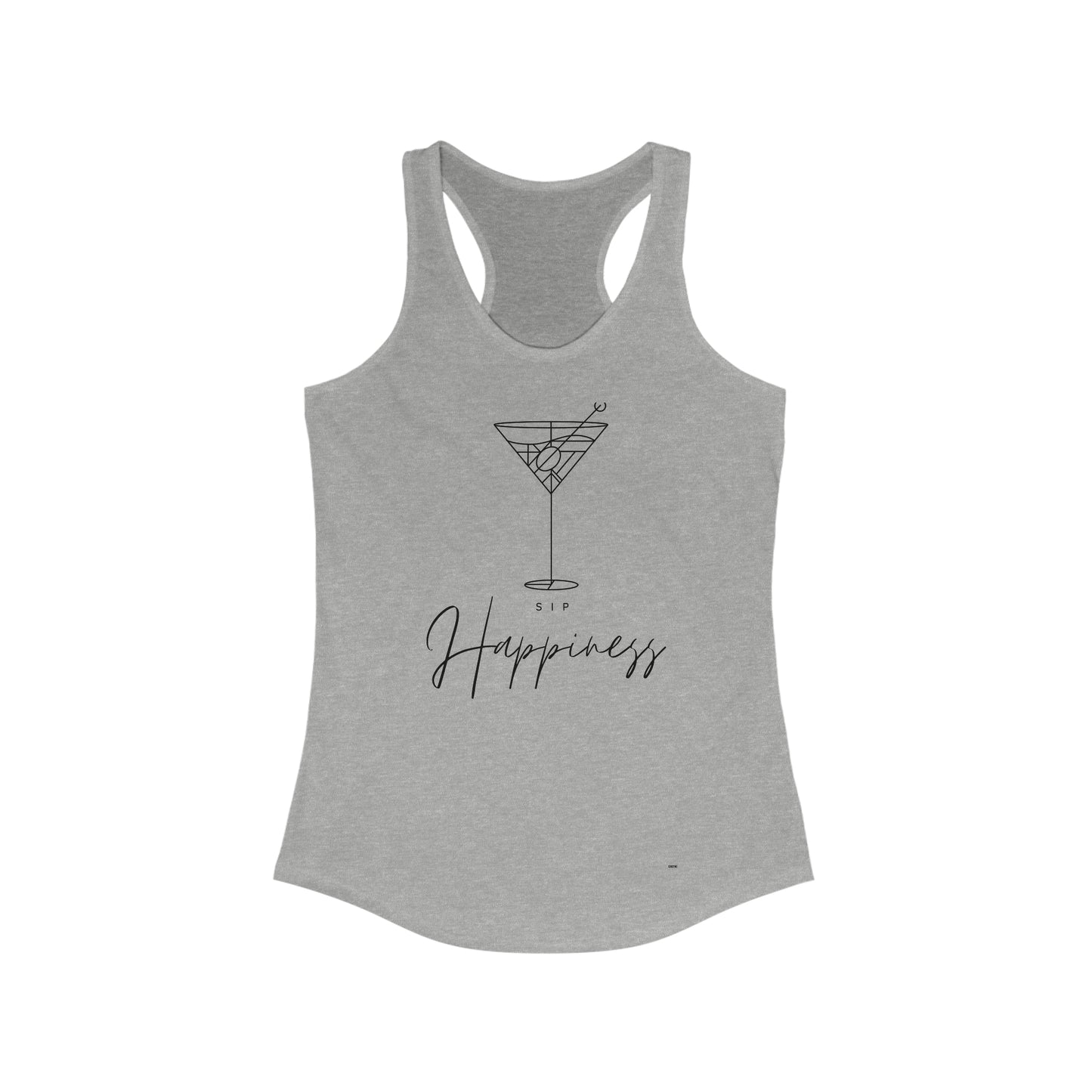 Sip Happiness, Women's Racerback Tank