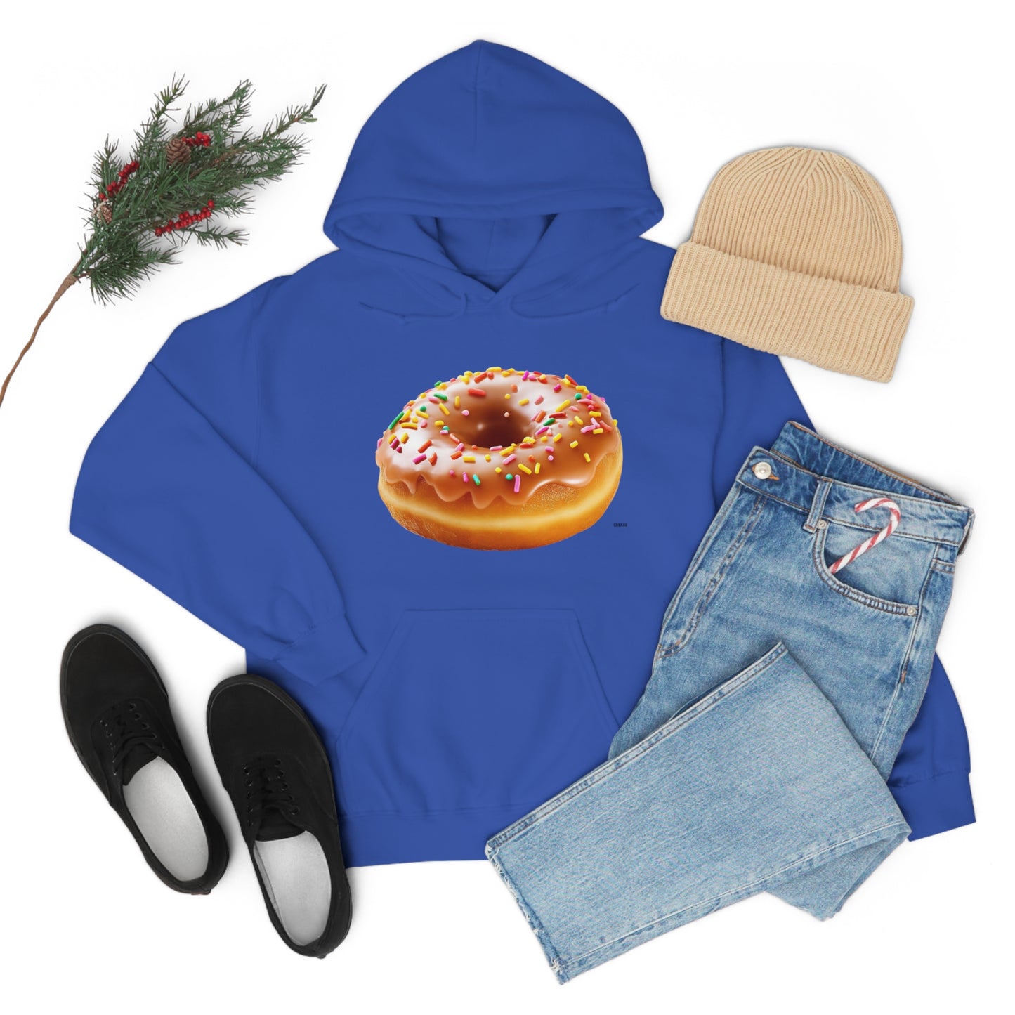 Sprinkled Donut, Unisex Heavy Blend Hooded Sweatshirt