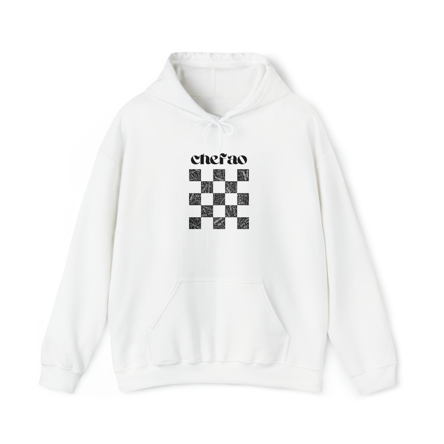 Chefao Checkered I, Unisex Heavy Blend™ Hooded Sweatshirt