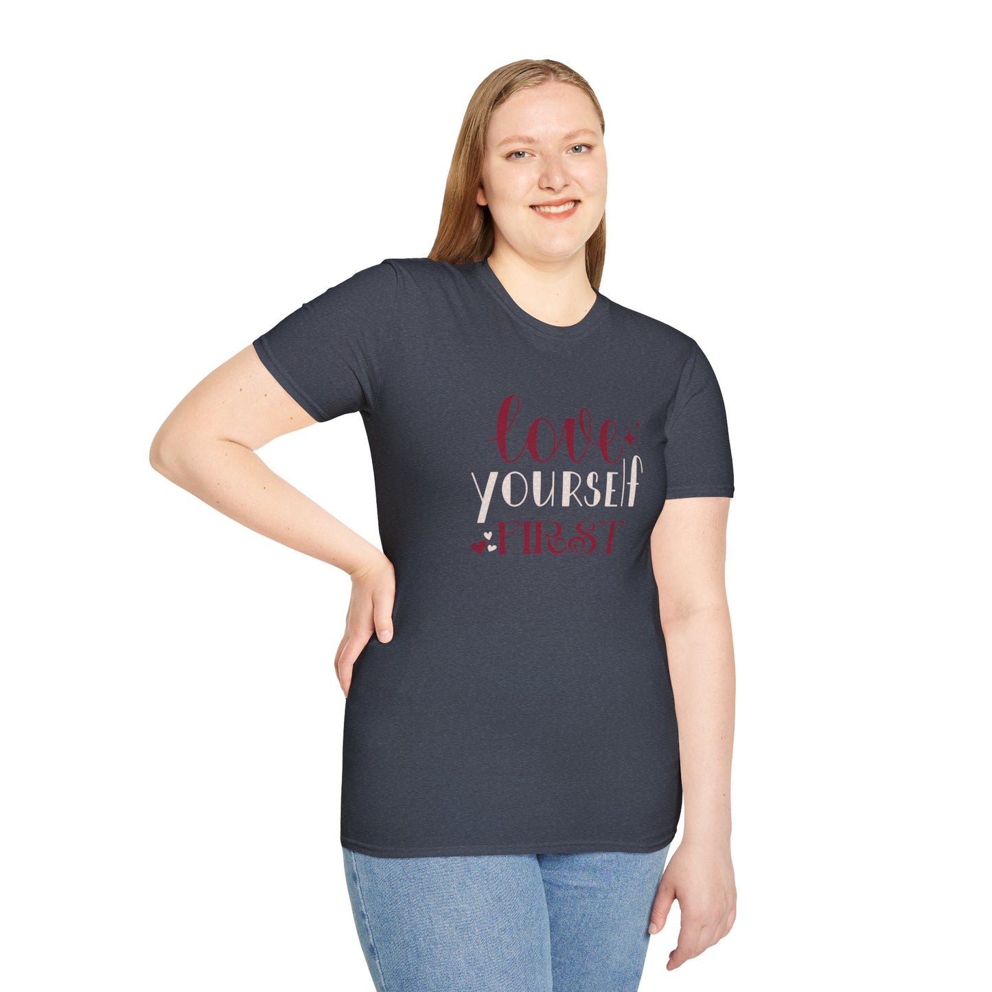 Love Yourself First I, Unisex Softstyle T-Shirt