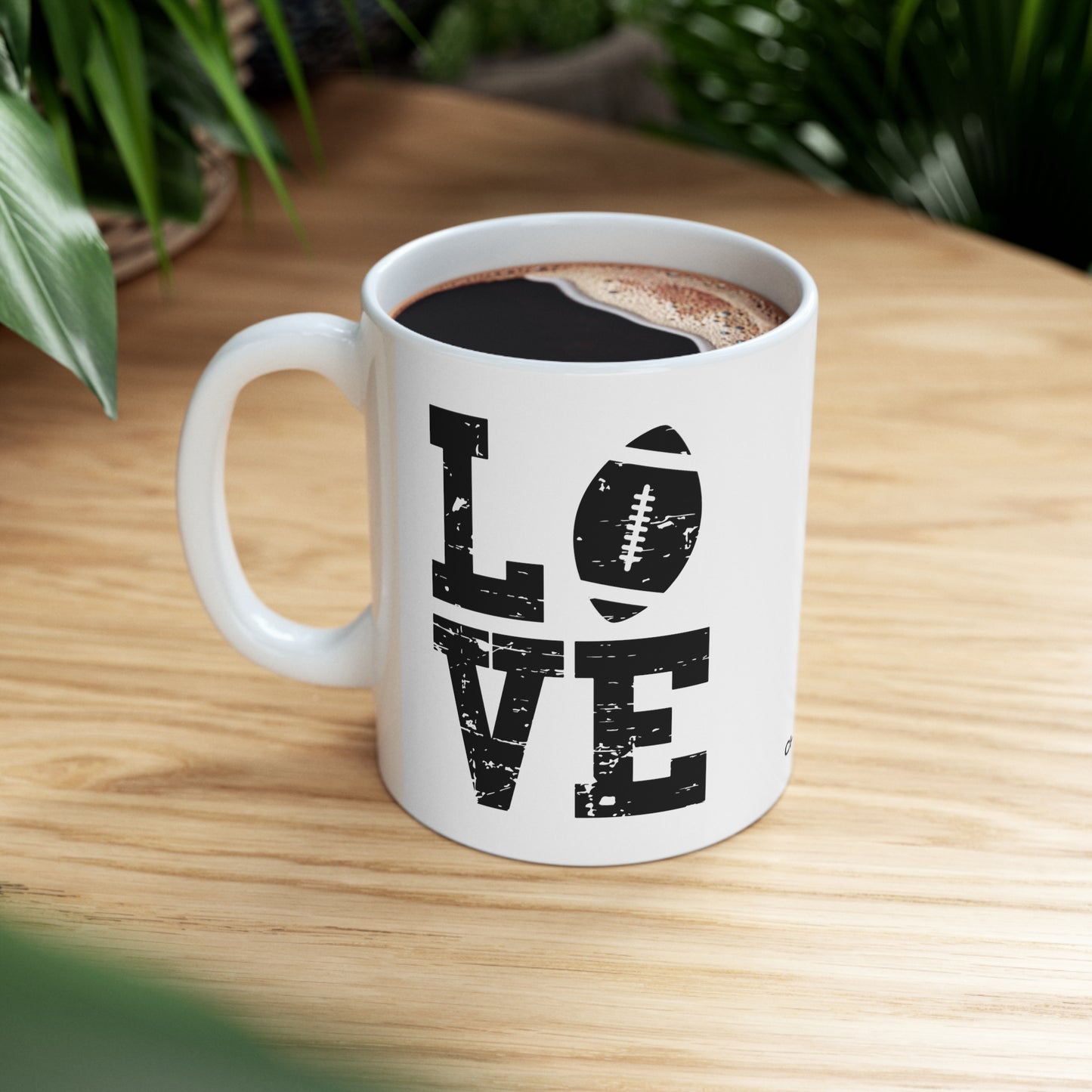 Chefao Love Footbal I, White Coffee Mug, 11oz