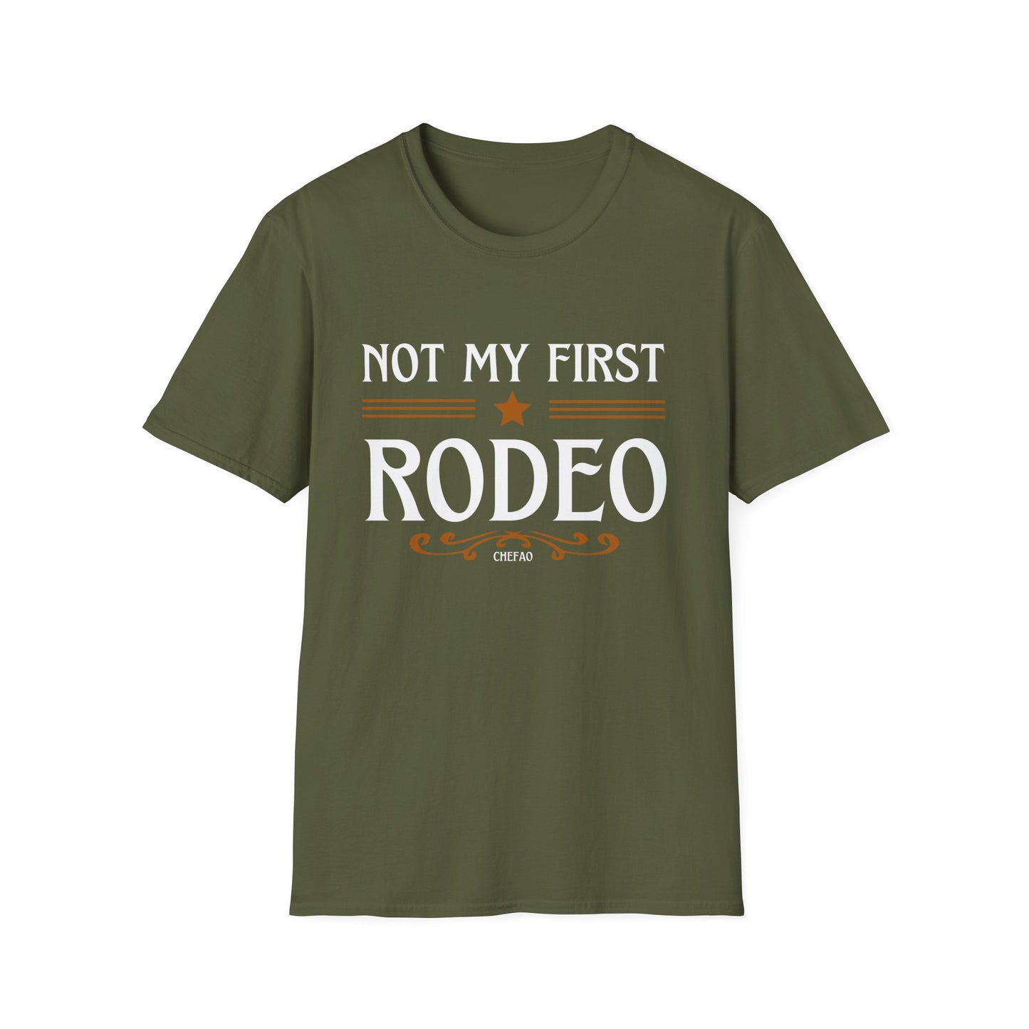 Not My First Rodeo, Unisex Softstyle T-Shirt