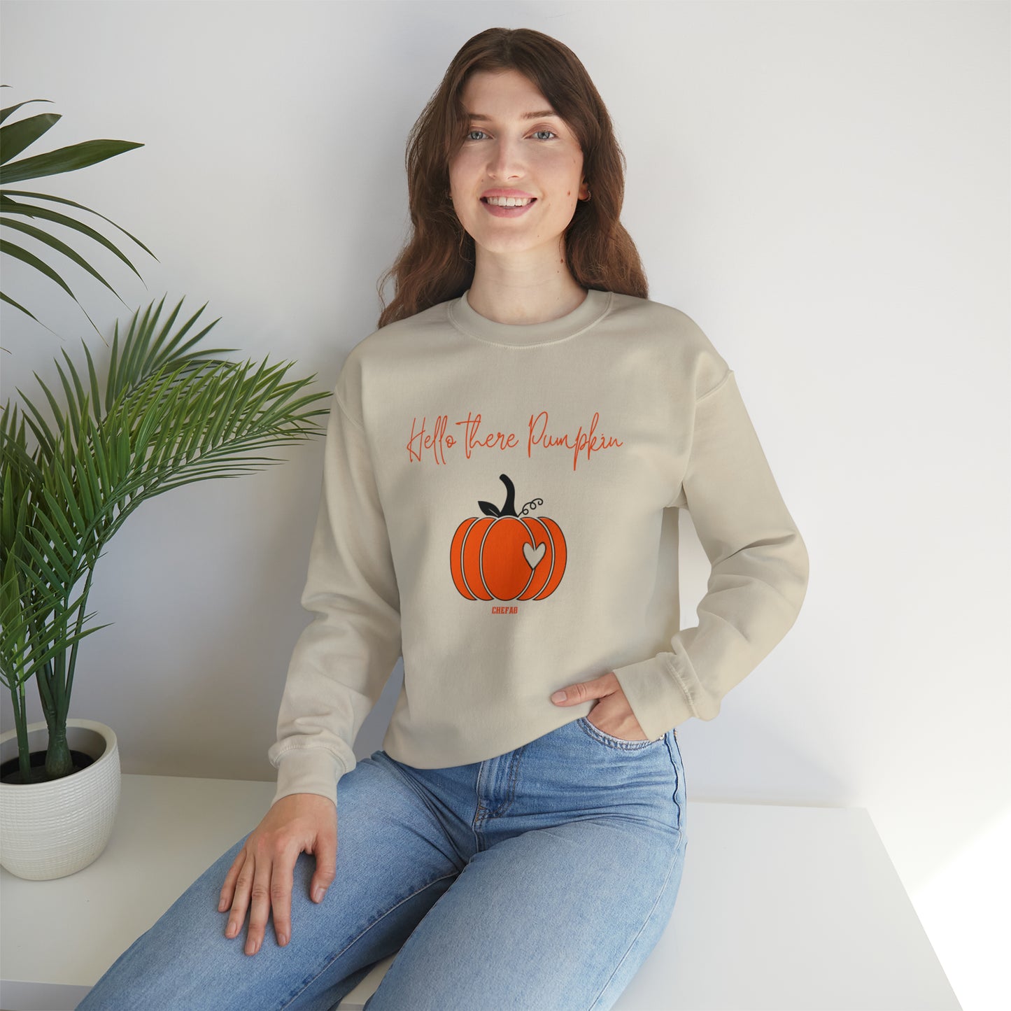 Hello There Pumpkin, Unisex Heavy Blend Crewneck Sweatshirt