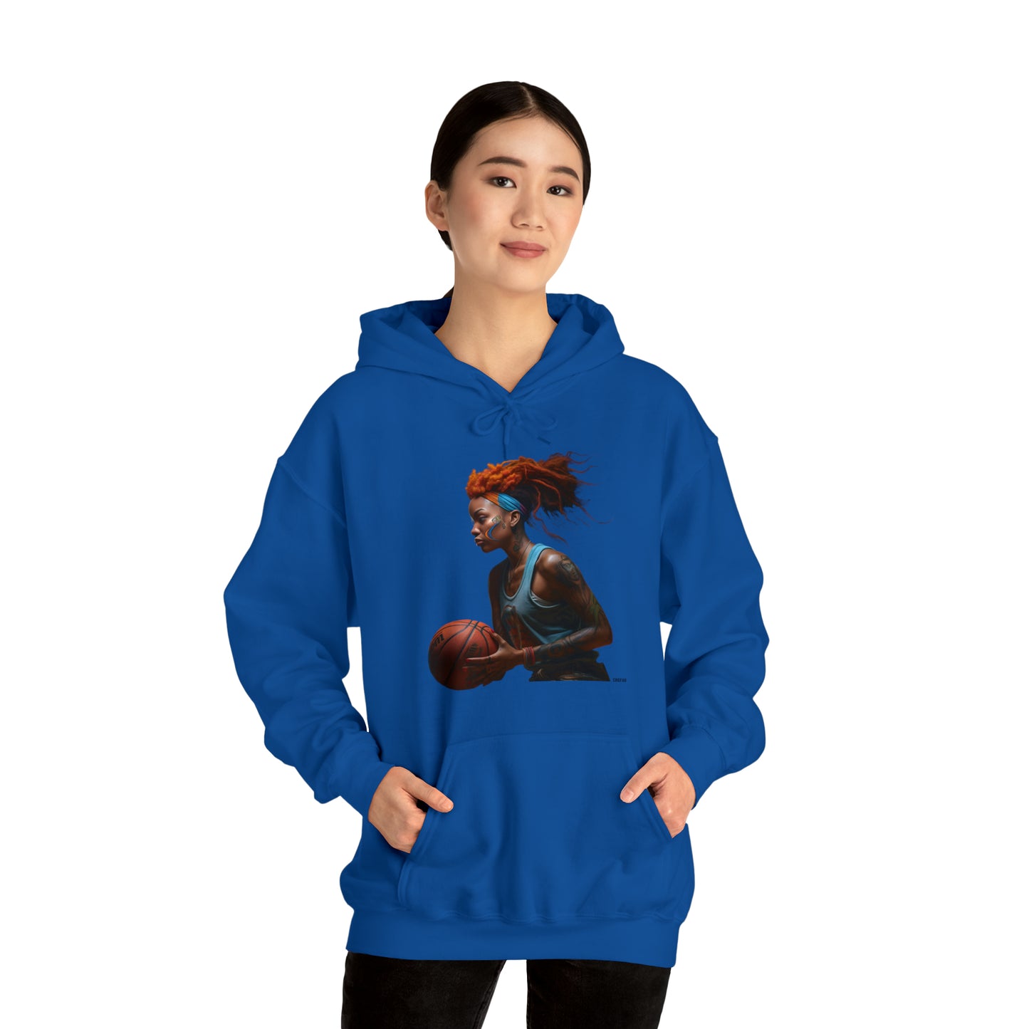 Basketball Flair, Unisex Heavy Blend Hooded Sweatshirt