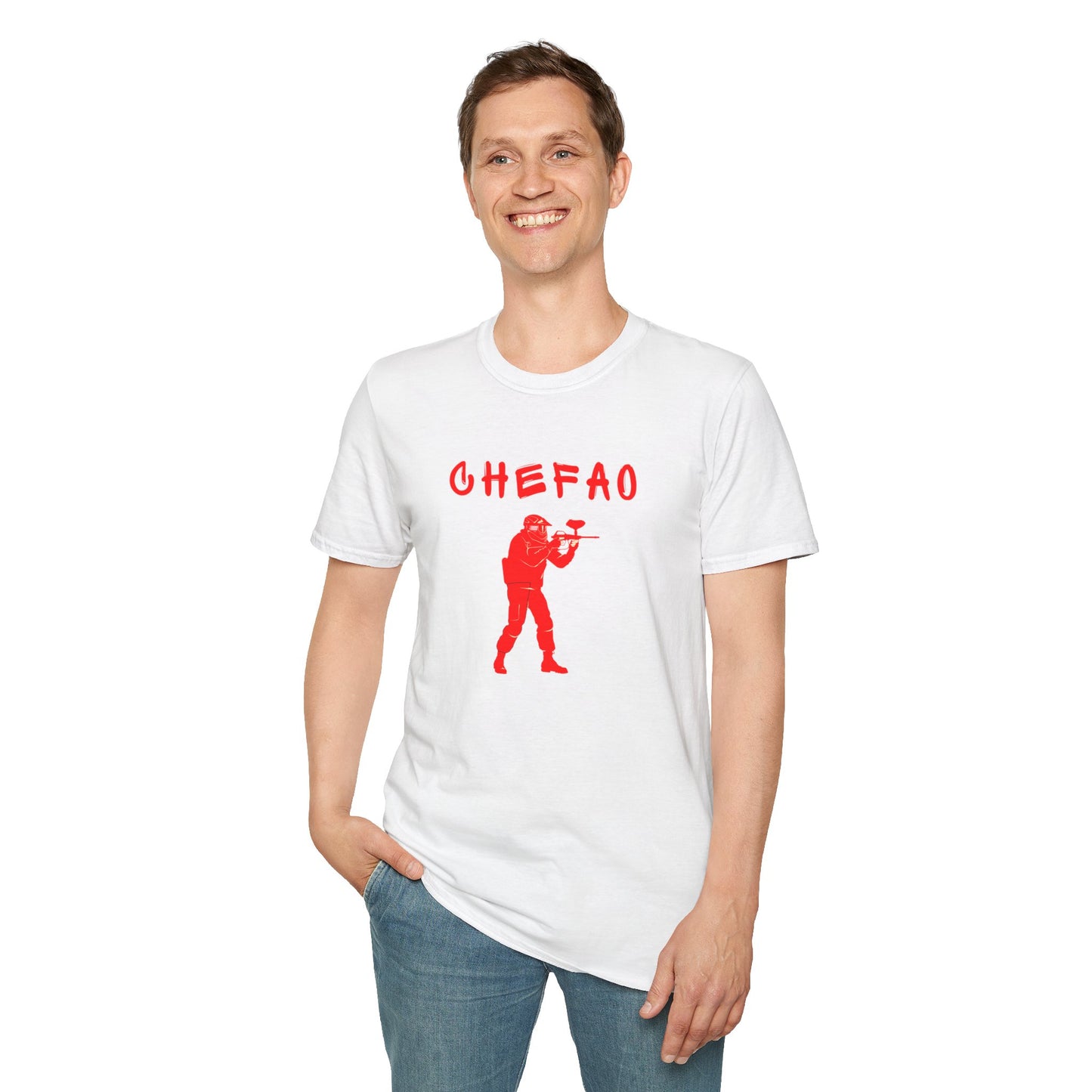 Chefao Paintball I, Unisex Softstyle T-Shirt