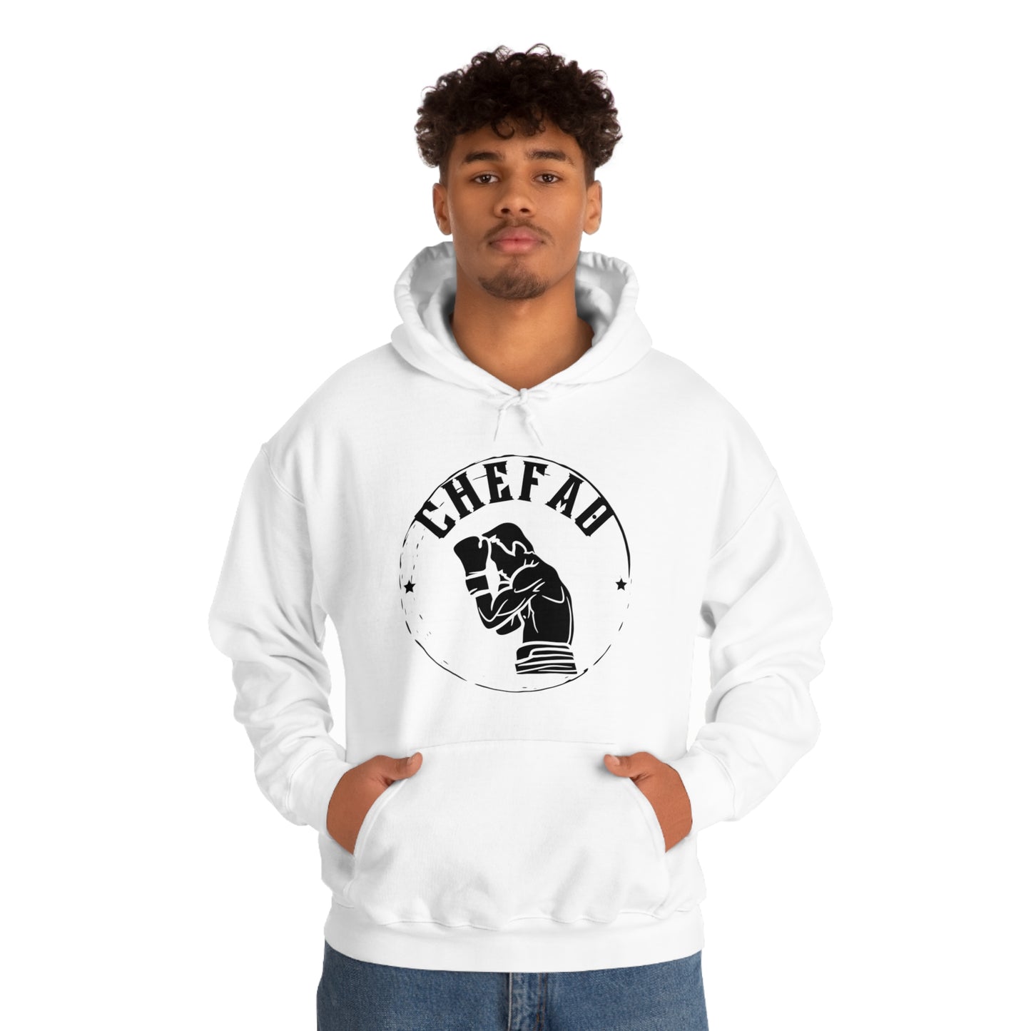 Chefao Boxer I, Unisex Heavy Blend Hooded Sweatshirt