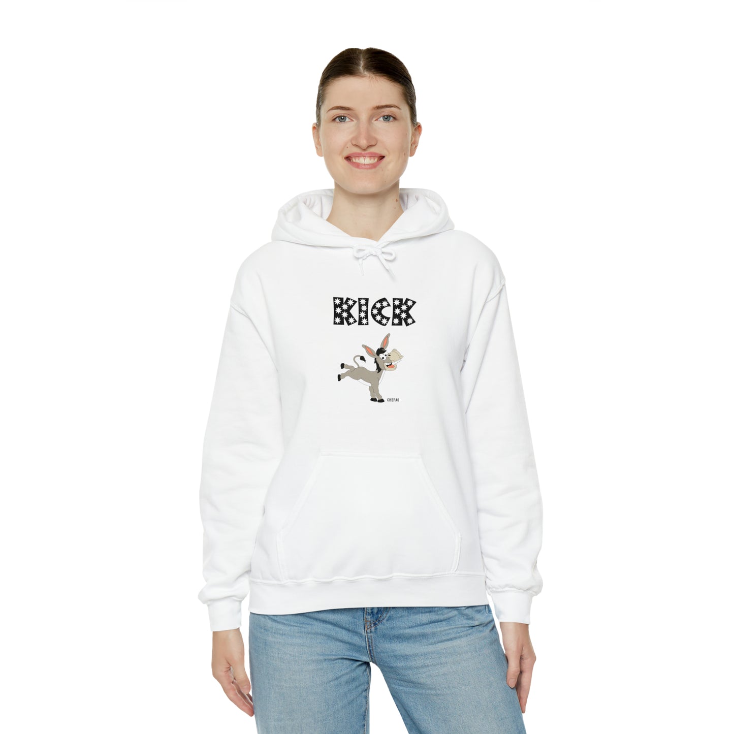 Chefao Kick I, Unisex Heavy Blend Hooded Sweatshirt