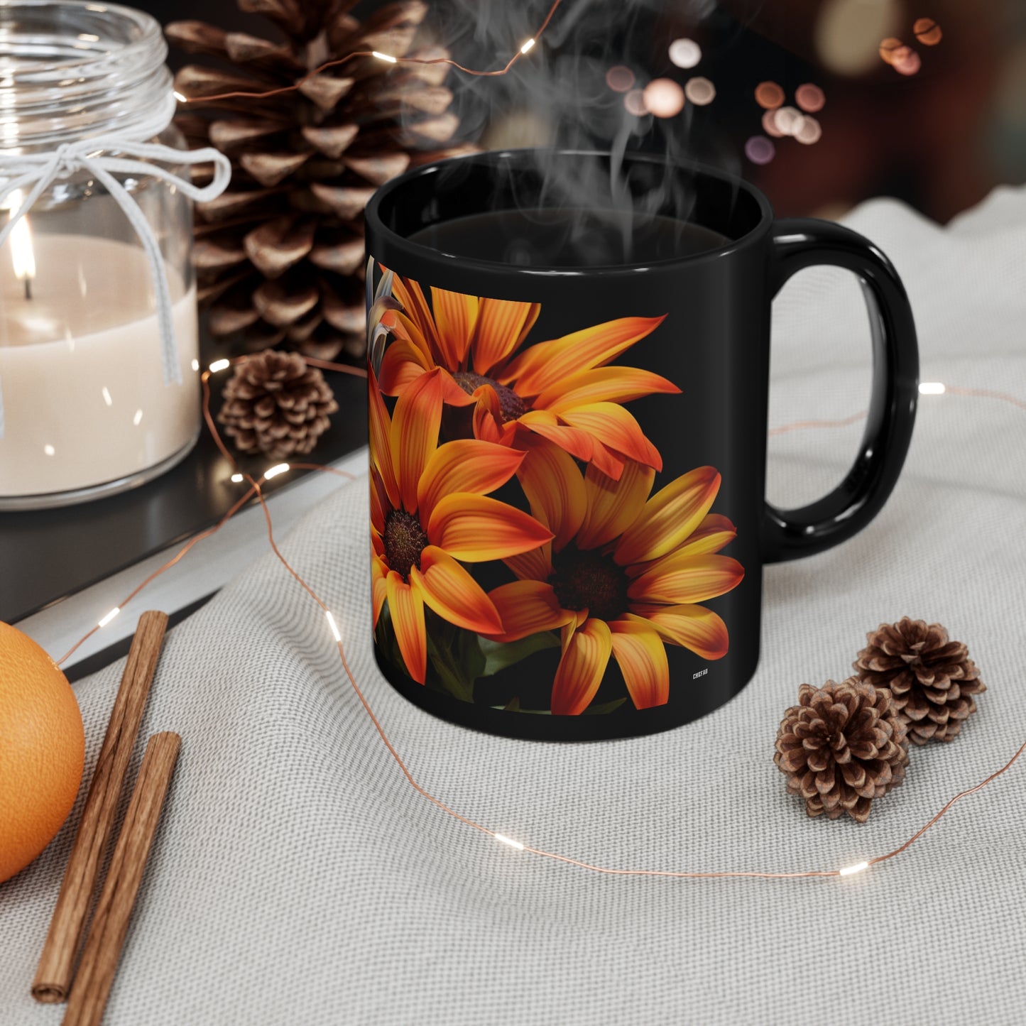 Gazania I, 11oz Black Coffee Mug