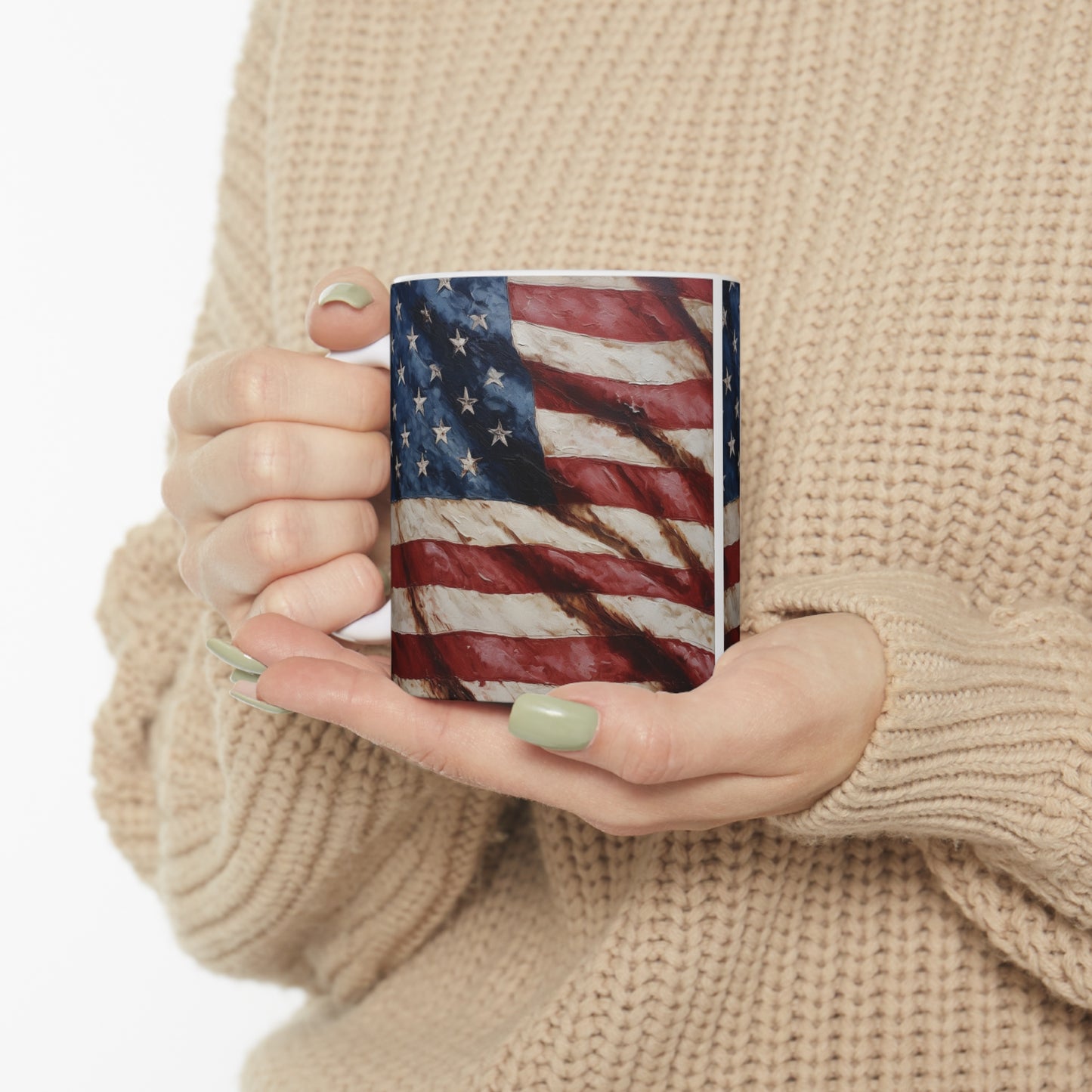 American Flag coffee mug, 11oz